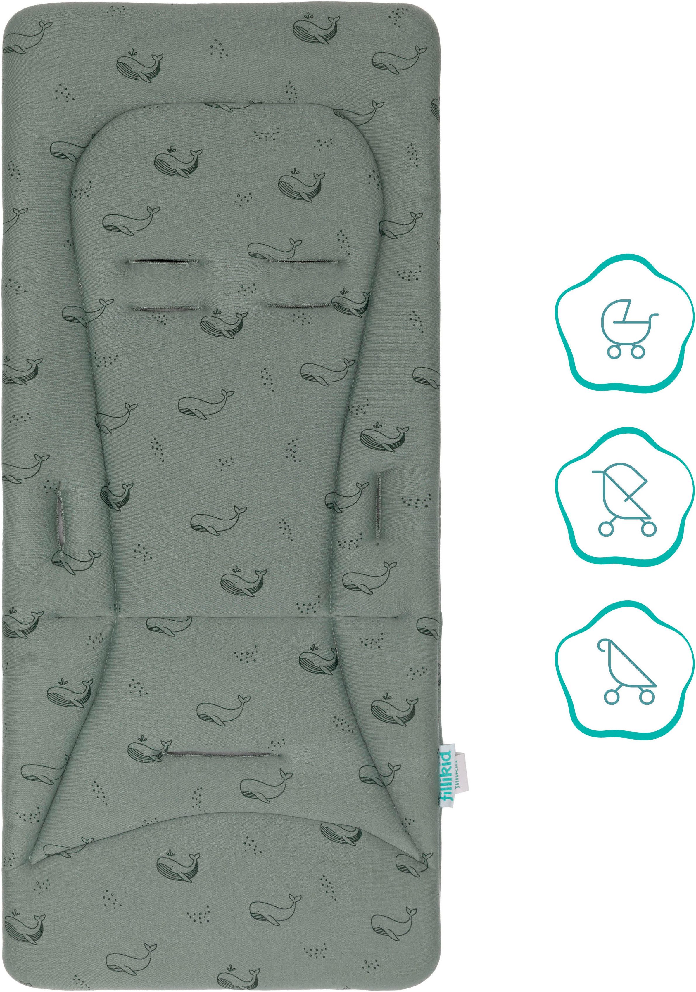 Fillikid Kinder-Sitzauflage Wendeauflage Liner, für Buggy und Kinderwagen