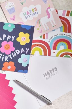 Next Grußkarte Geburtstagskarten für Mädchen, 6er-Pack