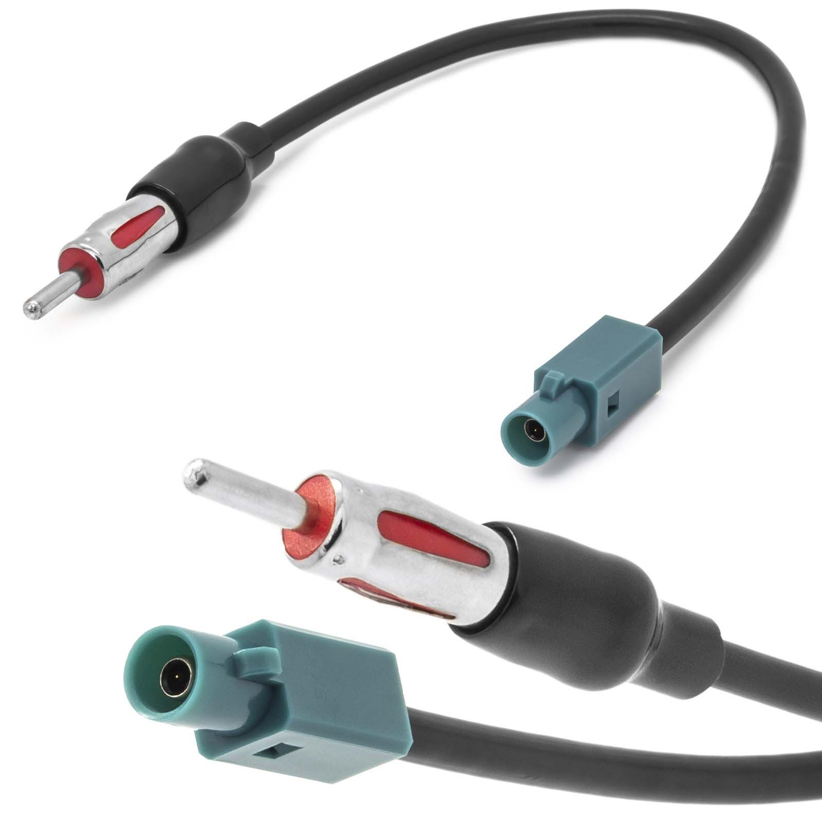 Auto Radio Antennen Adapter Kabel FAKRA Z (m) auf DIN ISO KFZ-Adapter