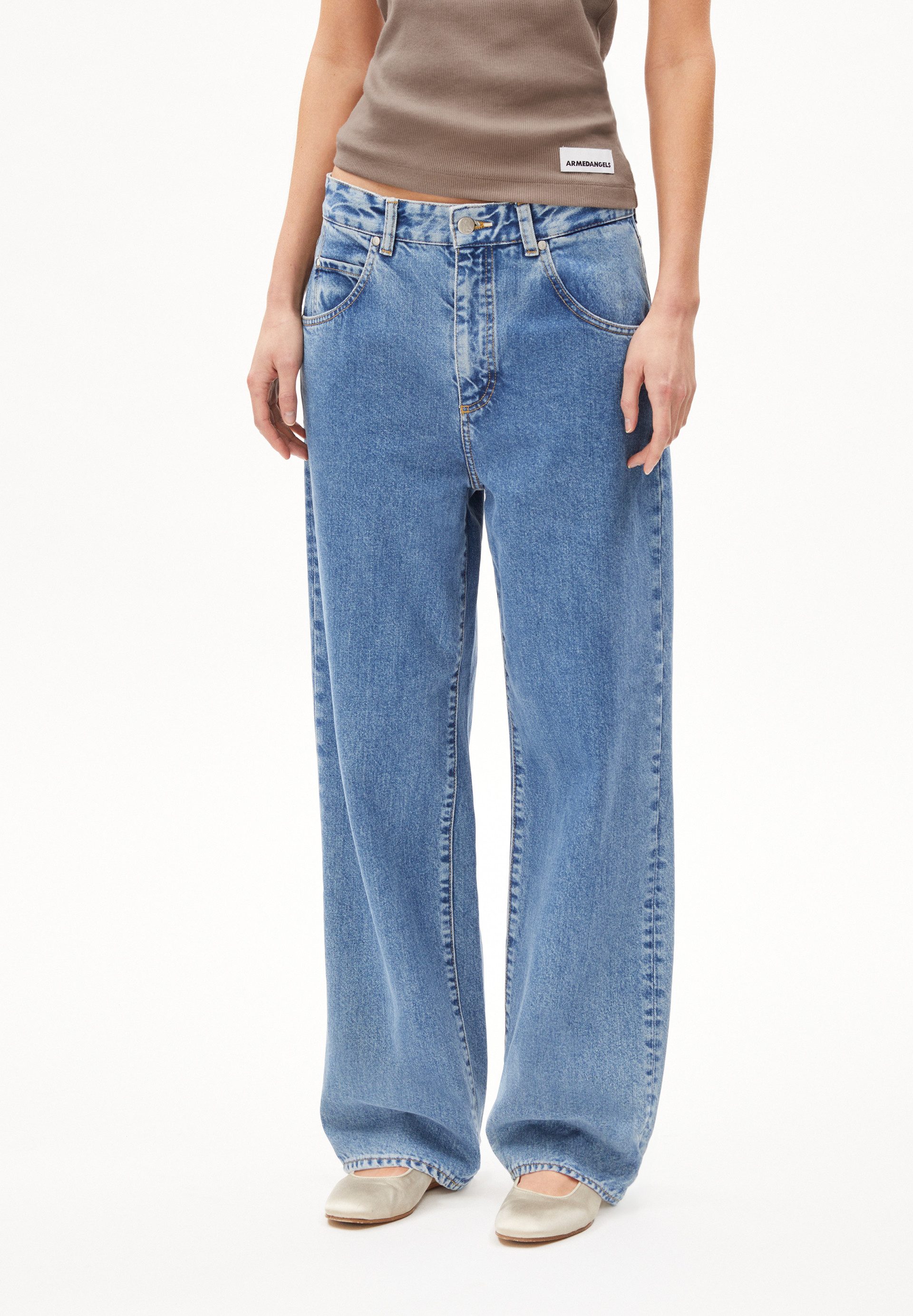 Armedangels Boyfriend-Jeans HAAYI Baggy Jeans recycelte günstig online kaufen