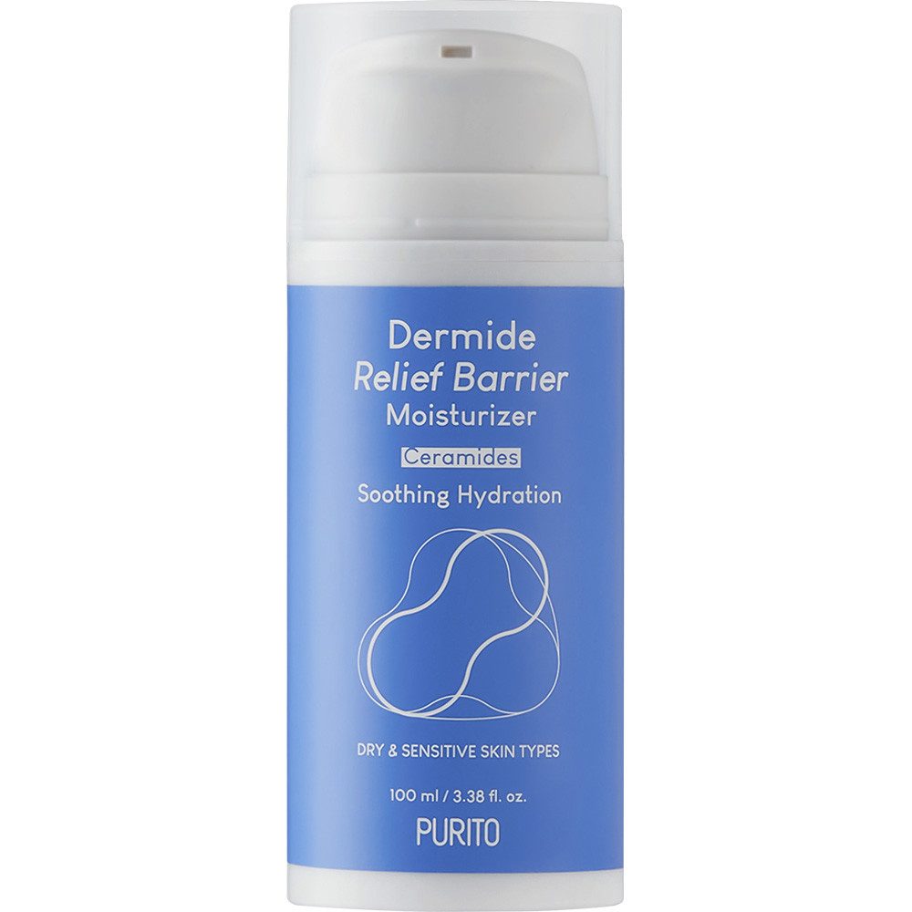 Purito Feuchtigkeitscreme DERMIDE RELIEF BARRIER MOISTURIZER, hautberuhigende Feuchtigkeitscreme mit fünf verschiedenen Ceramiden