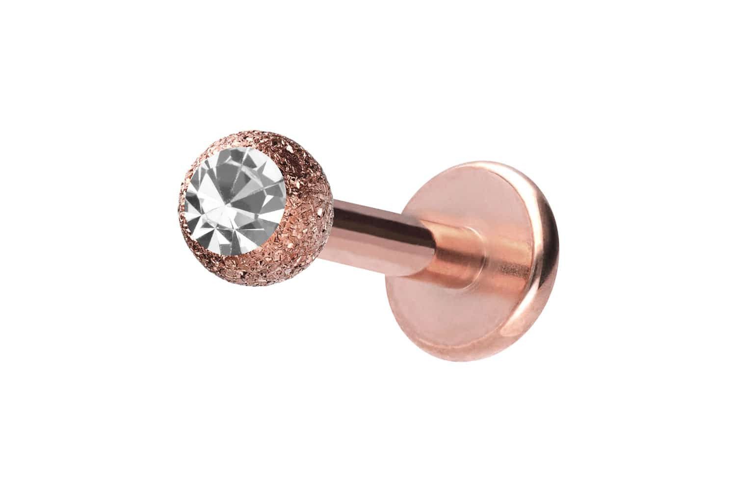 PIERCINGLINE Piercing-Set Chirurgenstahl Labret DIAMANTOPTIK + KRISTALL (La günstig online kaufen
