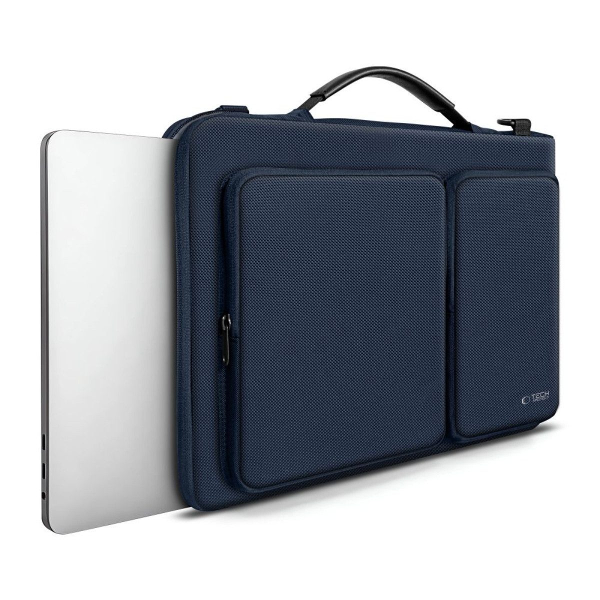 TECH PROTECT Laptoptasche Defender Bag 15-16 Zoll, Gepolsterte Laptoptasche mit mehreren Fächern