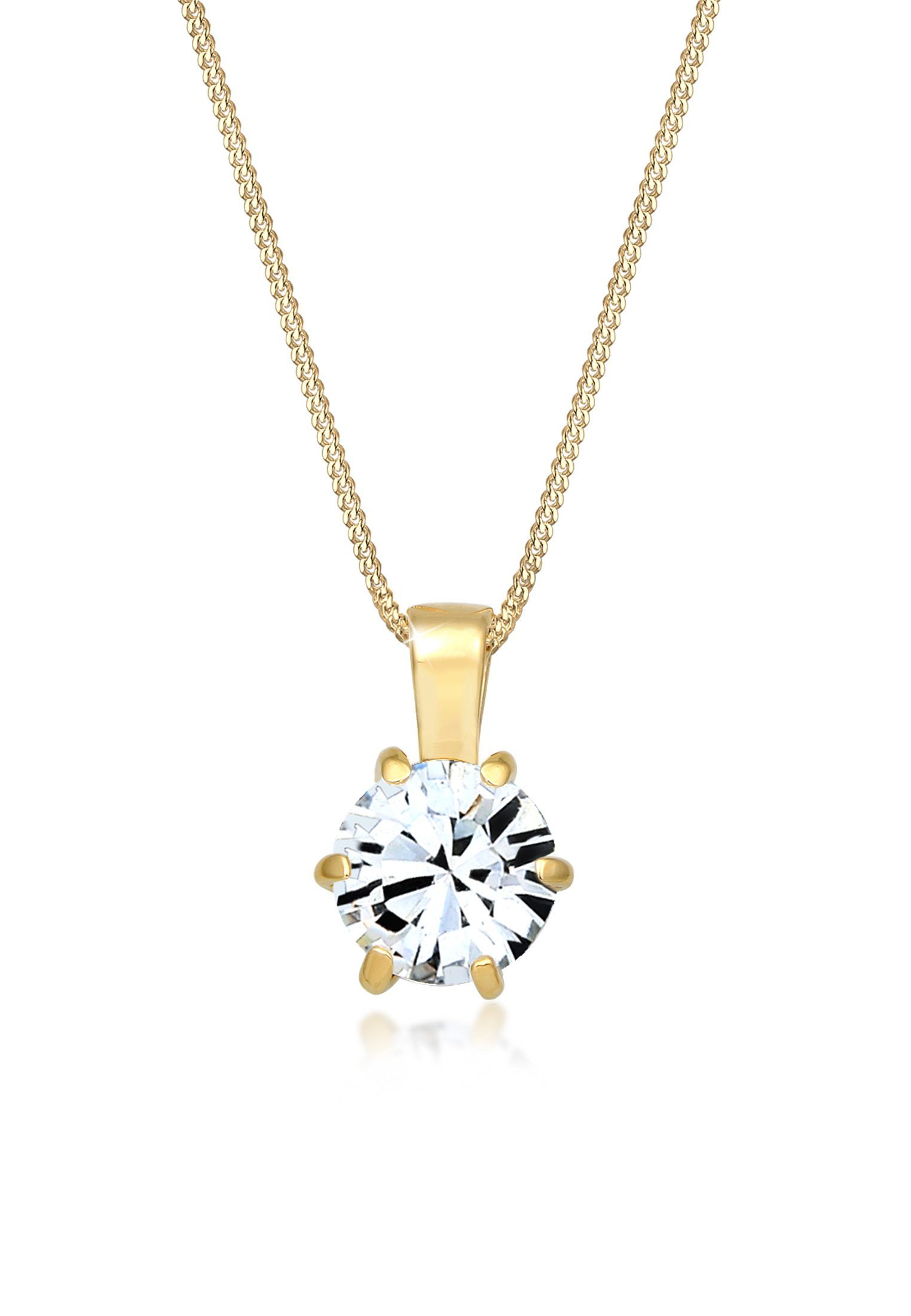 Elli Kette mit Anhänger Solitär Glas günstig online kaufen