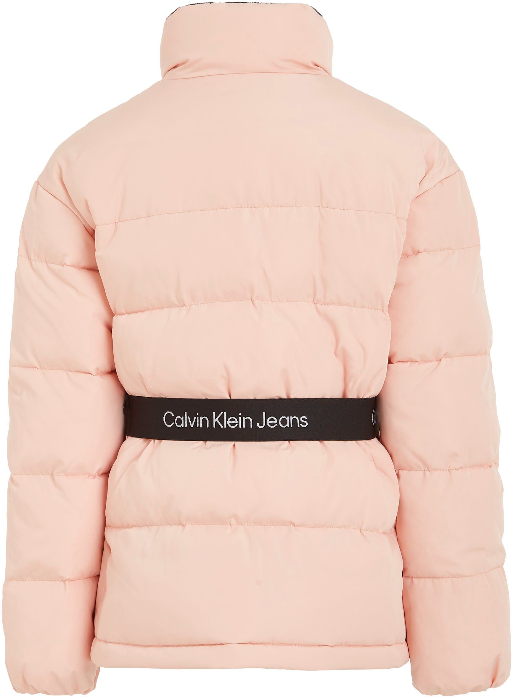 Calvin Klein Blossom TAPE LOGO BELT Faint JACKET Jeans Winterjacke