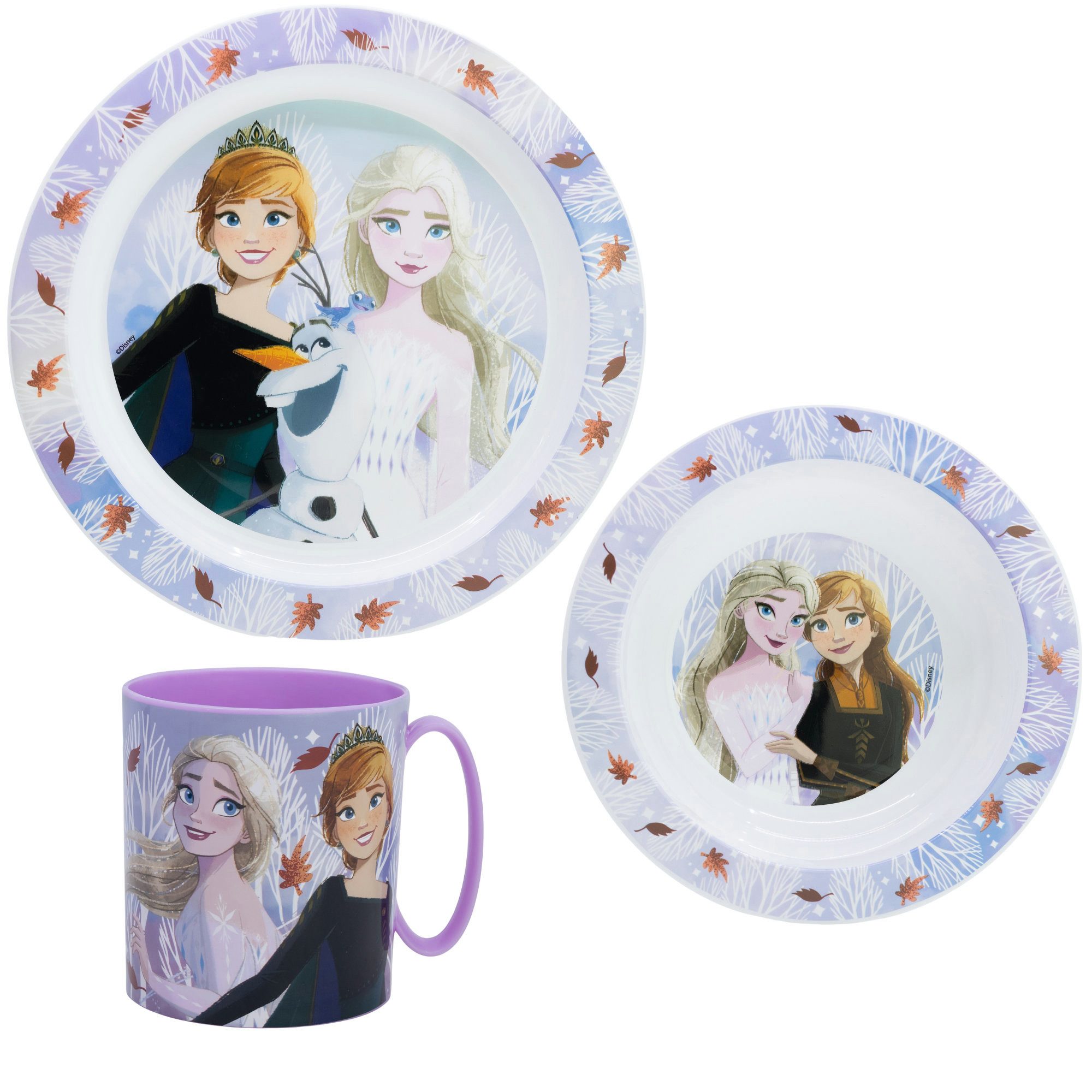 Kindergeschirr-Set Disney Die Eiskönigin Kinder Geschirr-Set 3 teilig