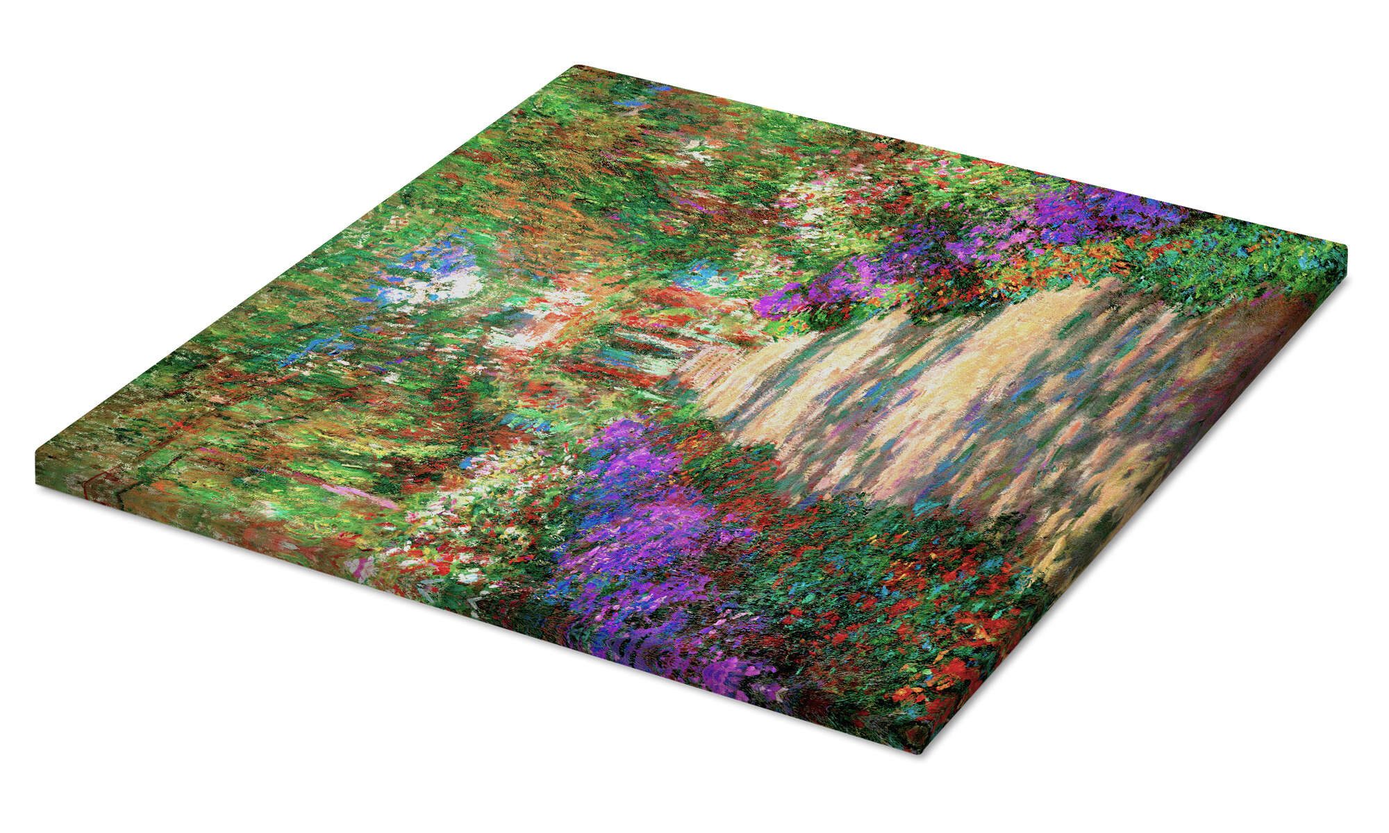 Posterlounge Wandbild Weg im Garten des Künstlers, Claude Monet, erhältlich als Poster, Leinwandbild, Wandsticker oder Acrylglasbild