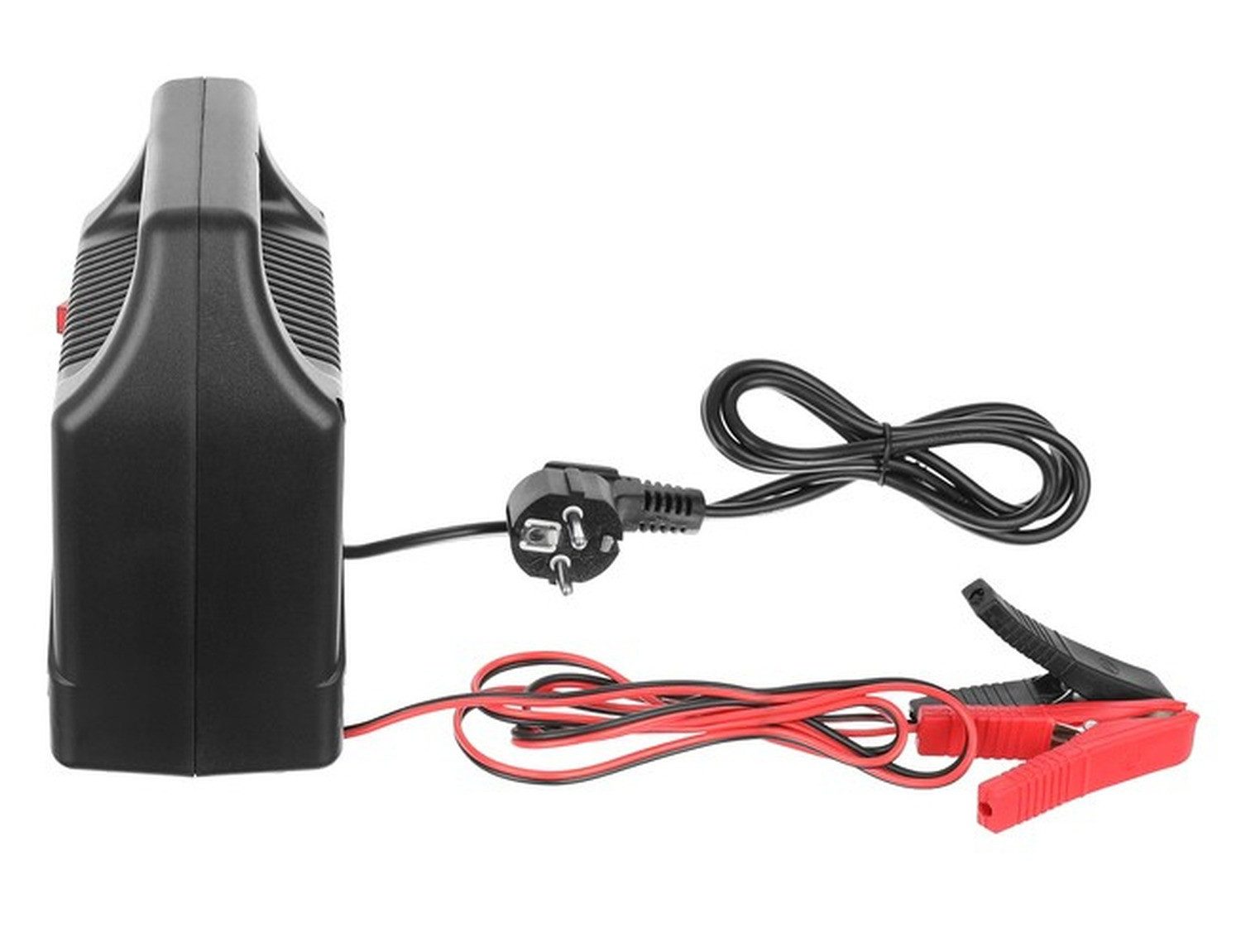 XTROBB 12V Car Battery Charger (6000mA, Value Pack, Charge Level Indicator, Space-Saving, Lightweight Design with Handle for Easy Transport)