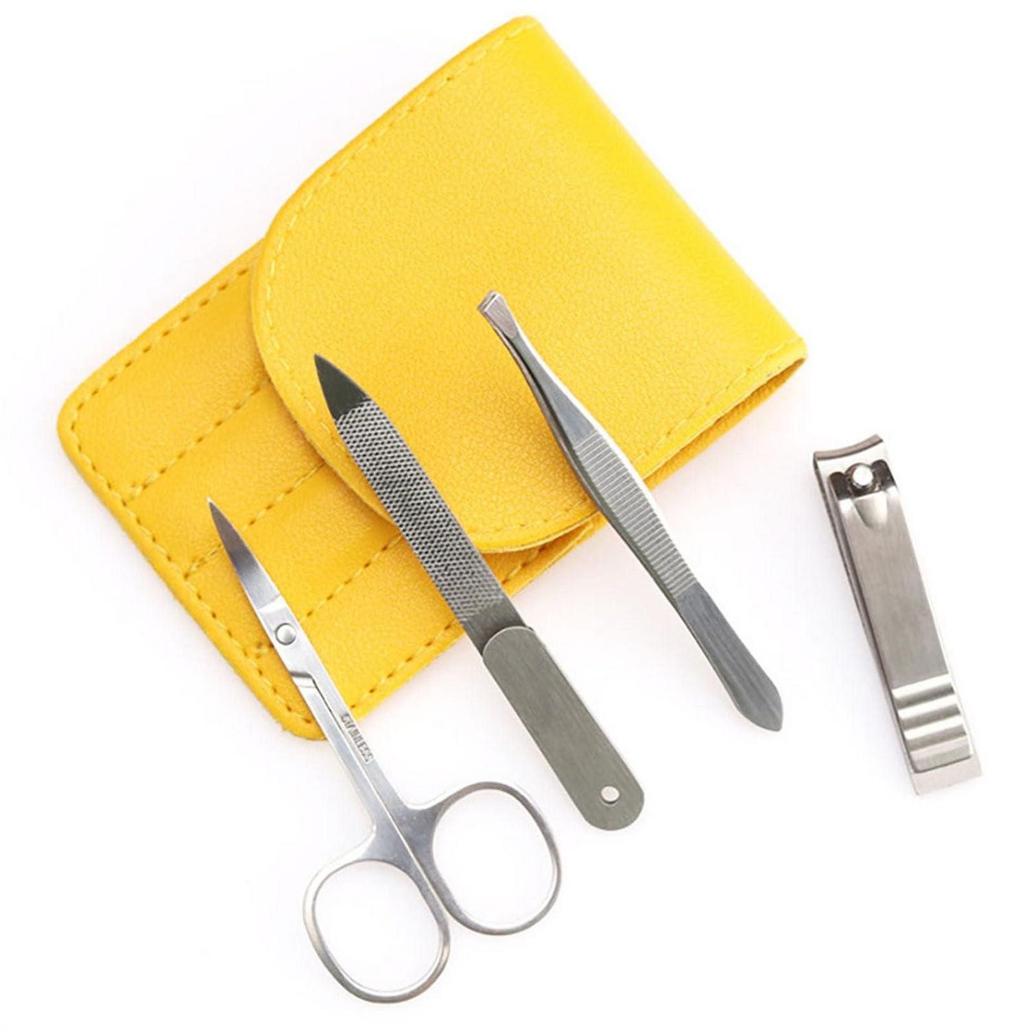 LuxusKollektion Pflege-Set Maniküre Set 4tlg Edelstahl Reiseset