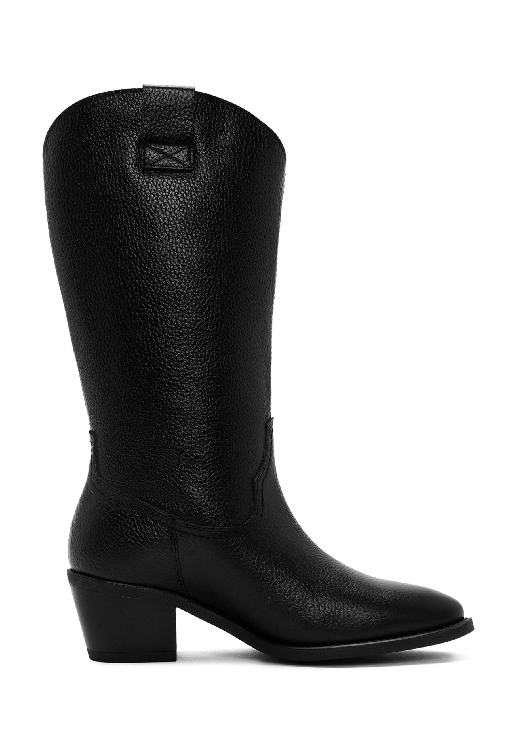 Derimod Cowboy-Stiefel aus Leder Cowboy Boots Kunstlederfutter, Gummisohle, Absatz 4 cm