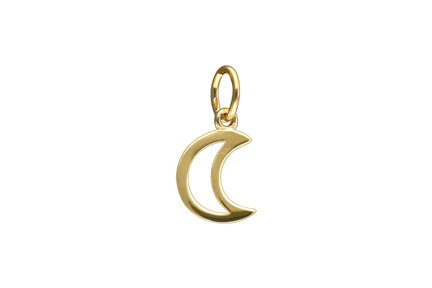 PIERCINGLINE Piercing-Set 14 Karat Gold Anhänger für Clicker MOND (Piercing-Anhänger, 1-tlg)