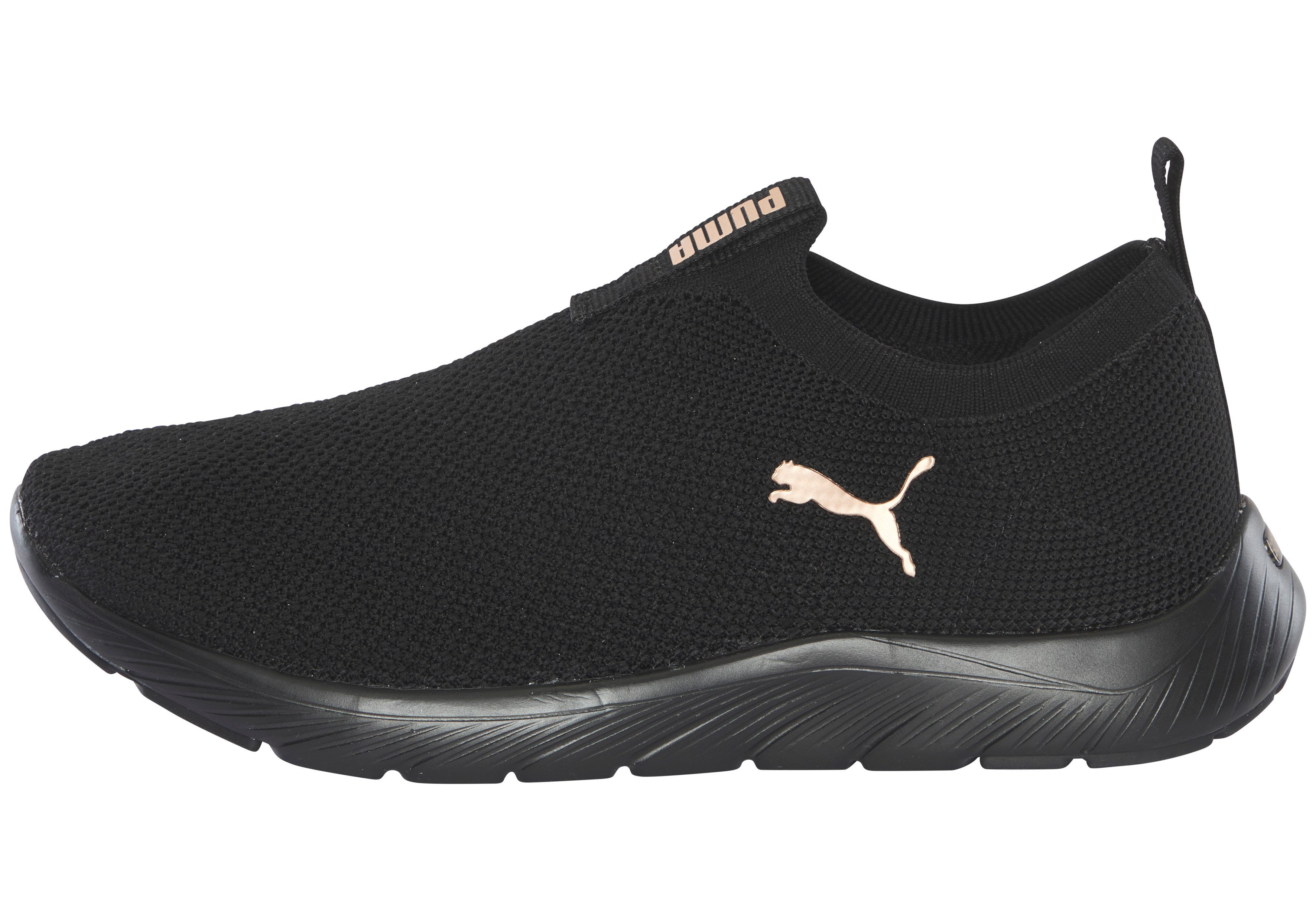 PUMA SOFTRIDE REMI SLIP-ON KNIT WN'S Slip-On Sneaker für Sport, mit SOFTFOAM+ Dämpfung, aus gestricktem Textil