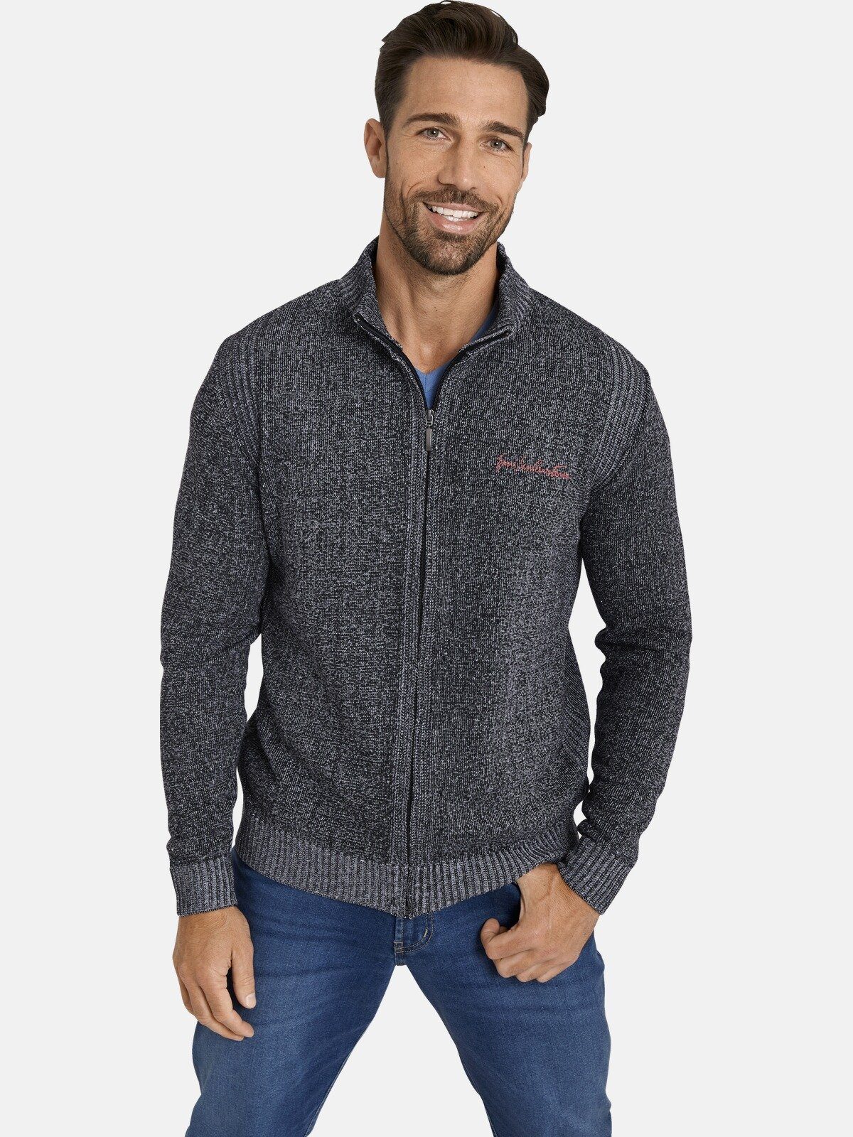 Jan Vanderstorm Strickjacke INGRABAN im sportlichen günstig online kaufen