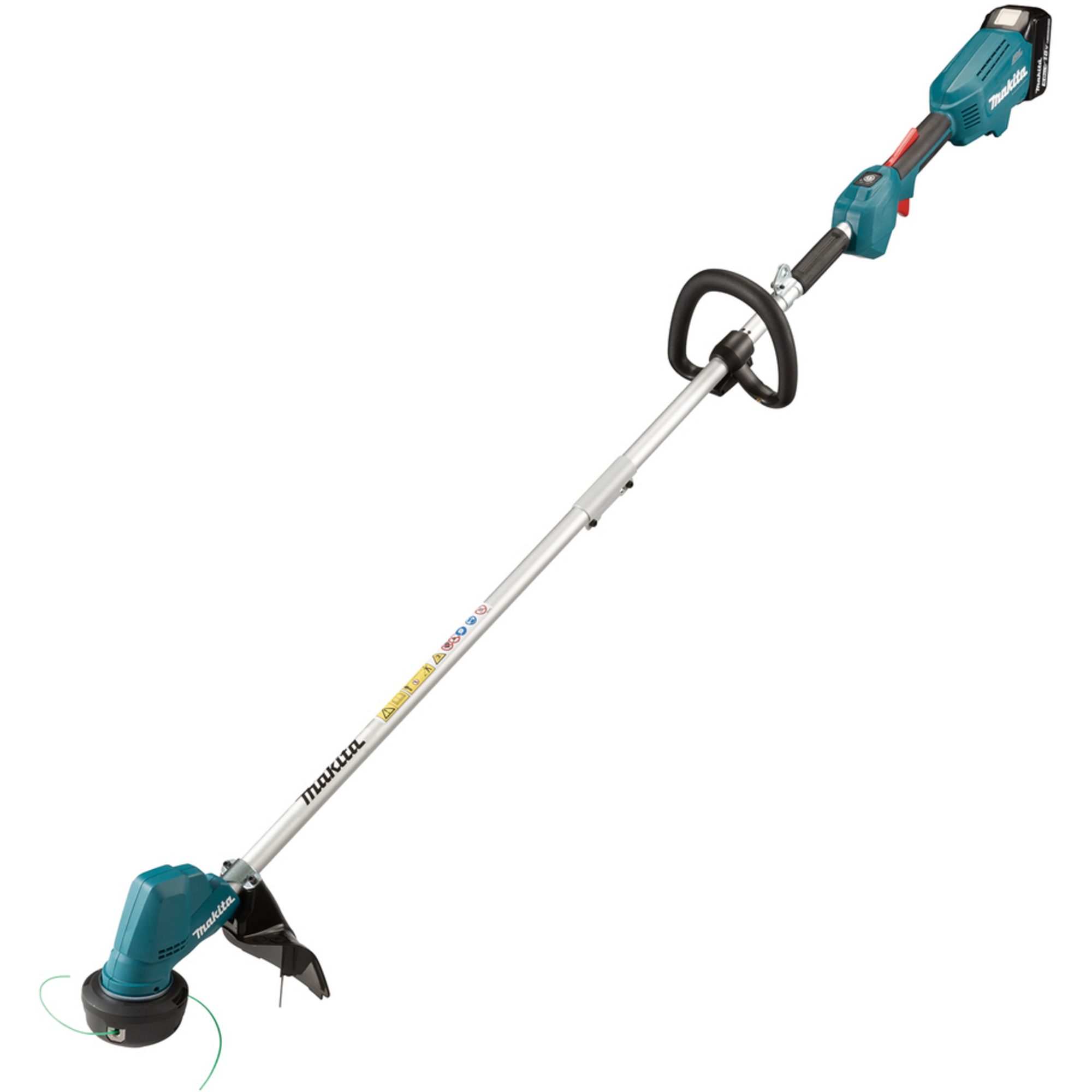 Makita Akku-Rasentrimmer Makita Akku-Rasentrimmer DUR192LRT1, 18Volt, (Li-Ionen Akku 5,0Ah), 300 mm cm Arbeitsbreite Messer