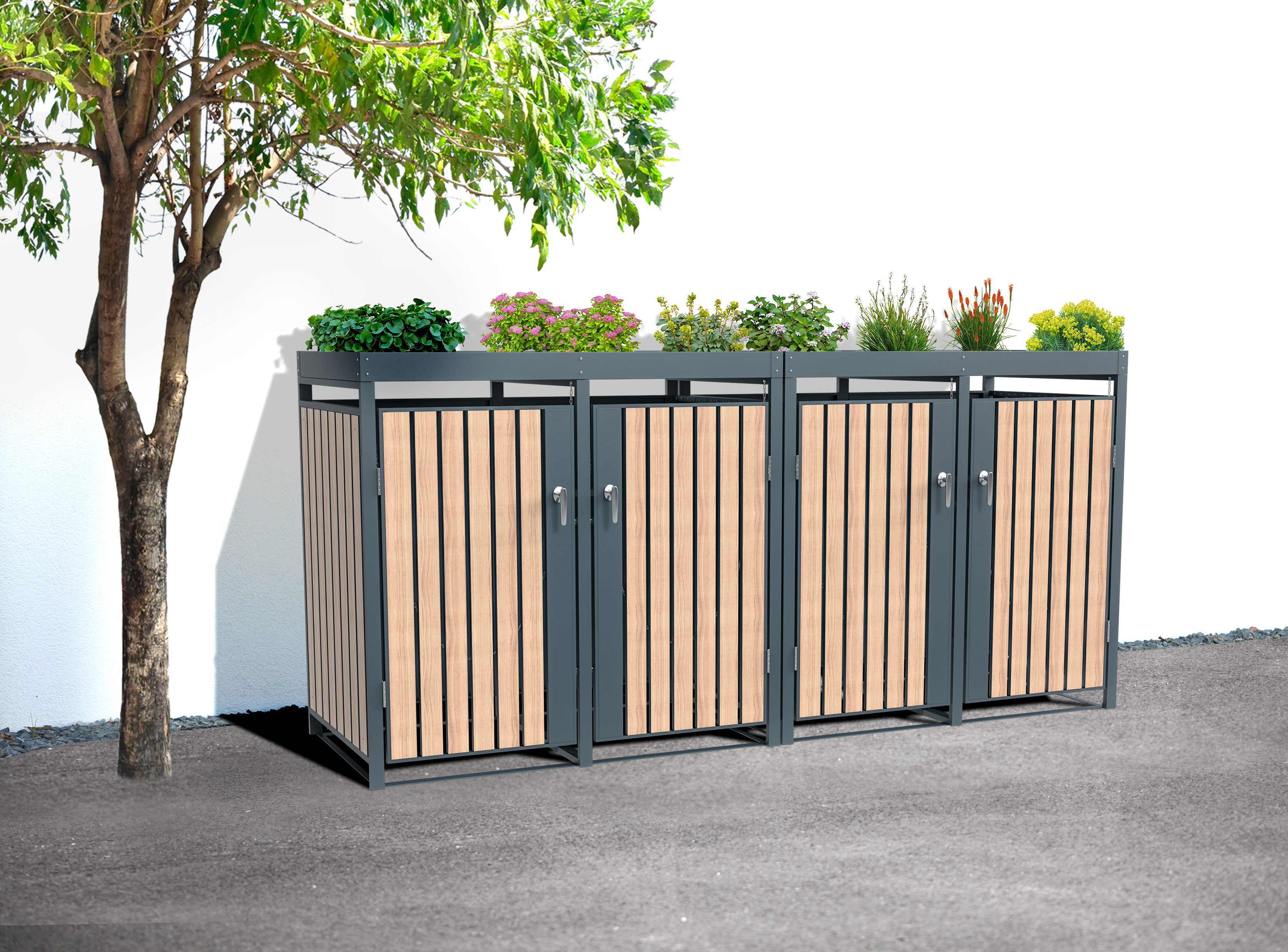 WESTMANN Mülltonnenbox Planta, Platz für 4 günstig online kaufen