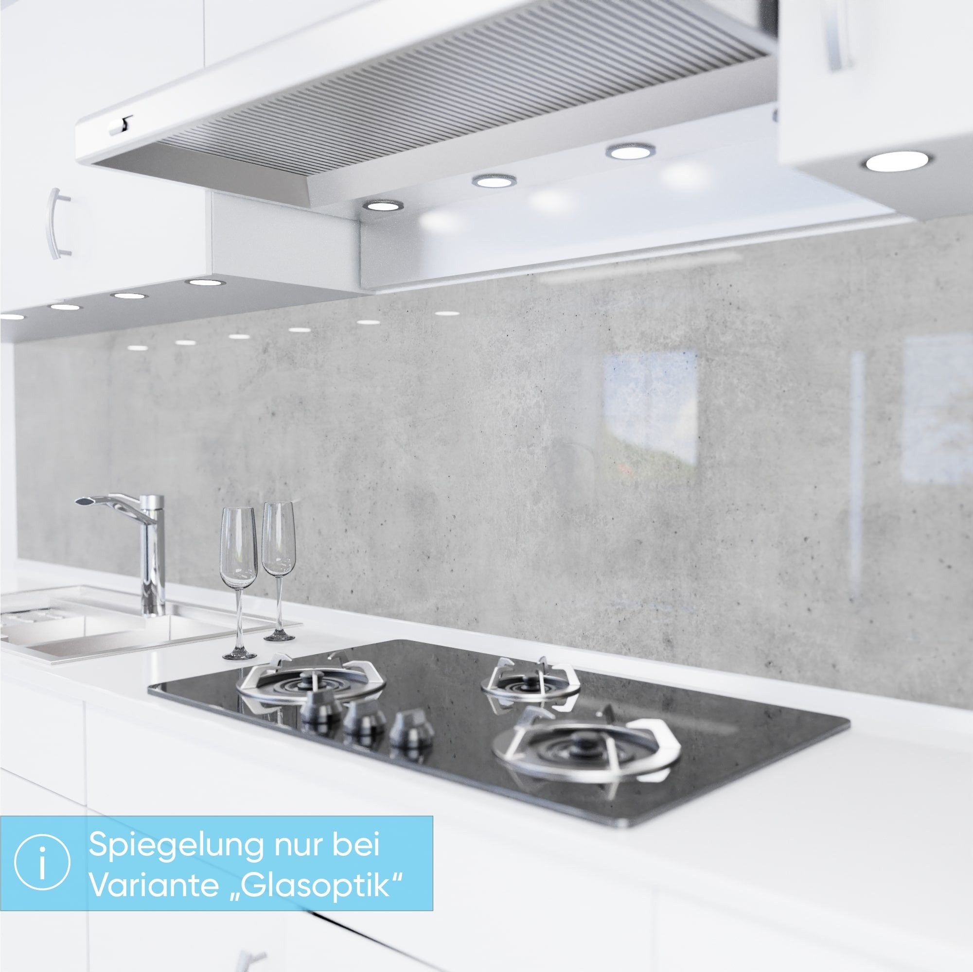 danario Küchenrückwand selbstklebend - Matt - Spritzschutz Küche - versteif günstig online kaufen