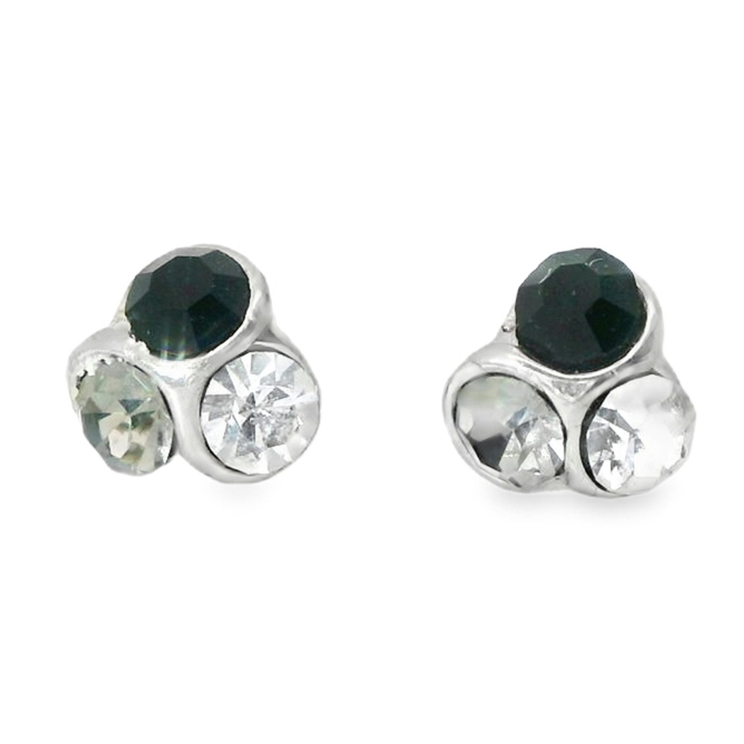 Paar Ohrstecker Tres, 925 Silber