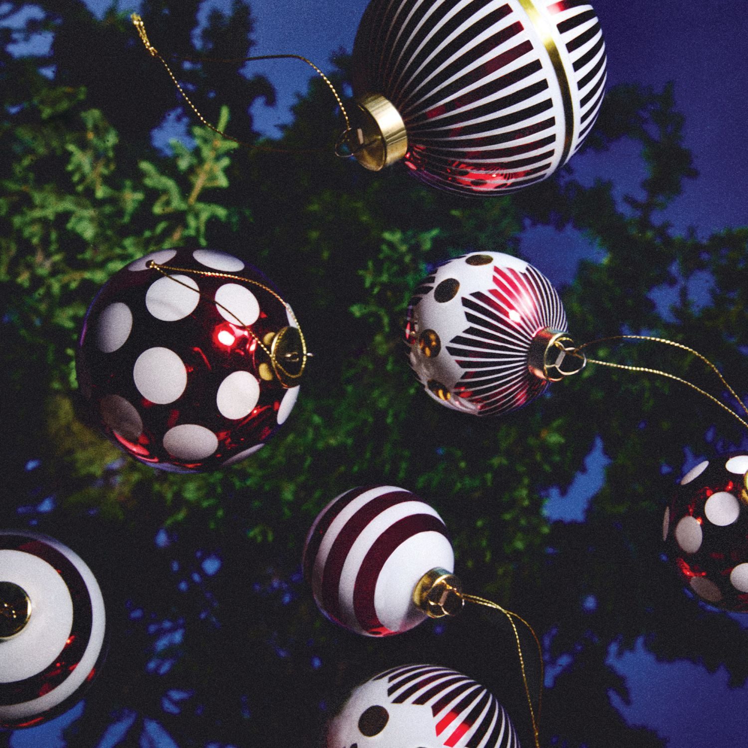 Alessi Christbaumschmuck Delight Weihnachtskugel-Set 2-teilig Nr.1