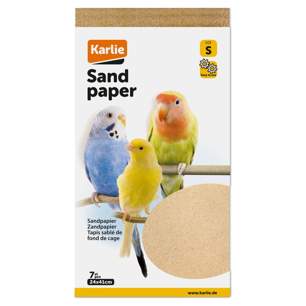 Einstreu Sandpapier