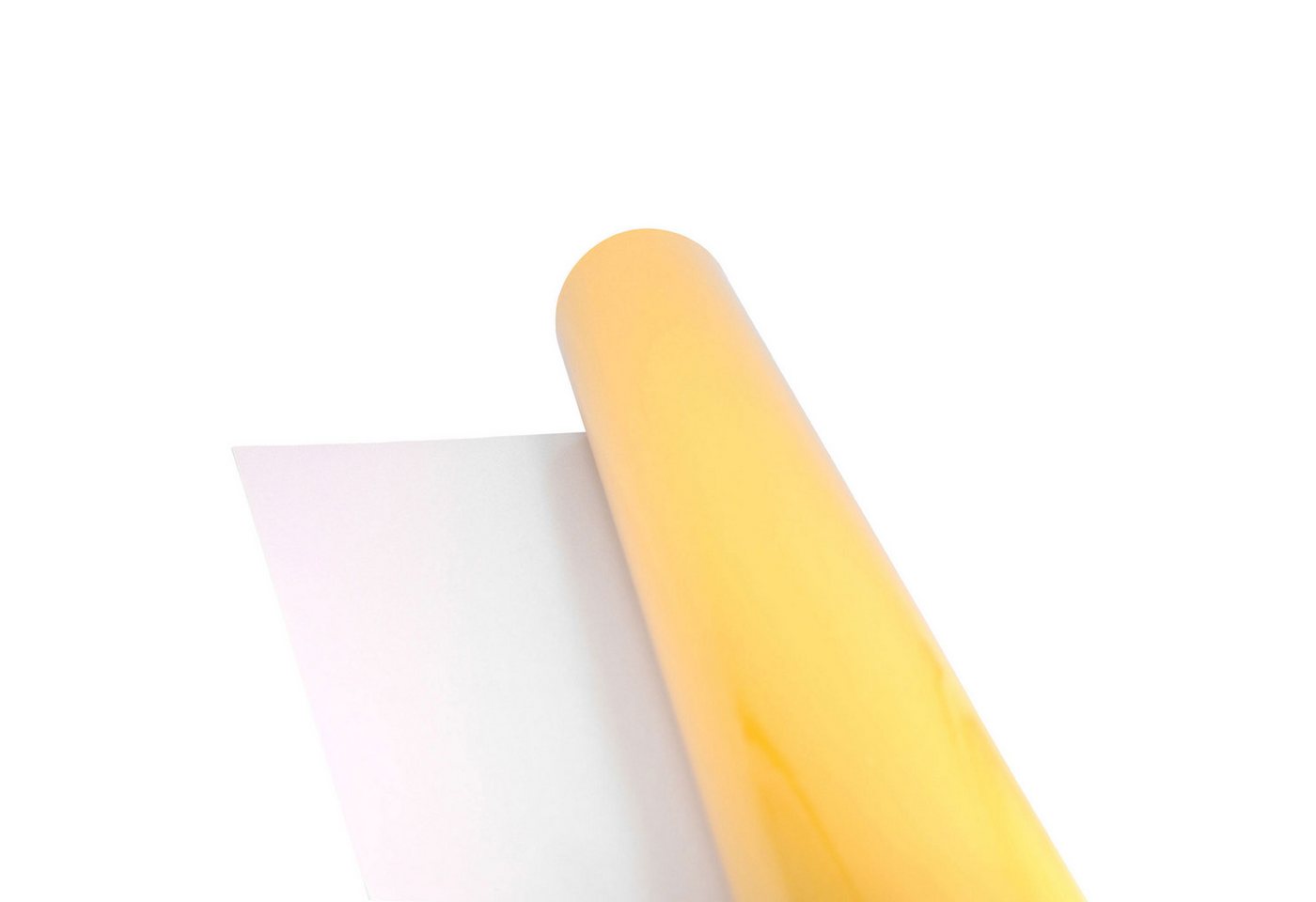 Thumbnail - Star Geschenkpapier, Geschenkpapier einfarbig 70cm x 2m Rolle Gelb glänzend