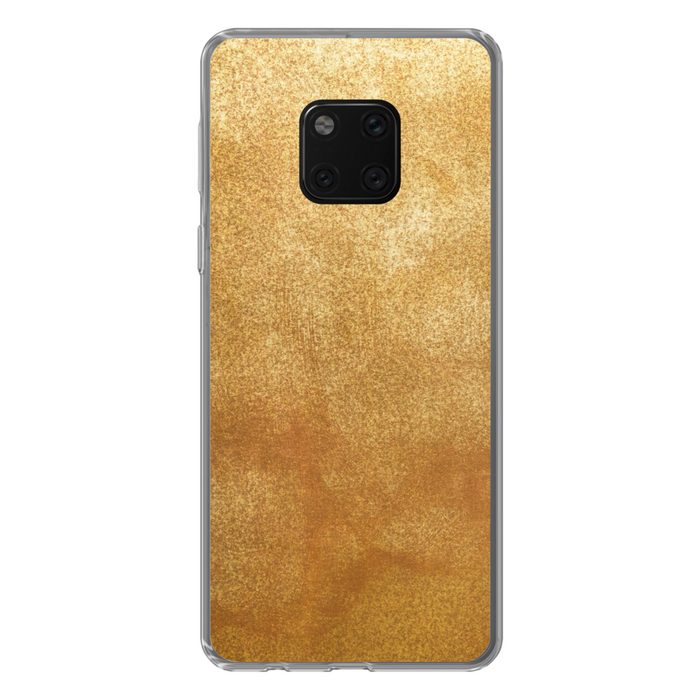 MuchoWow Handyhülle Eisen - Rost - Gold - Metall - Luxus Handyhülle Huawei Mate 20 Pro Handy Case Silikon Bumper Case
