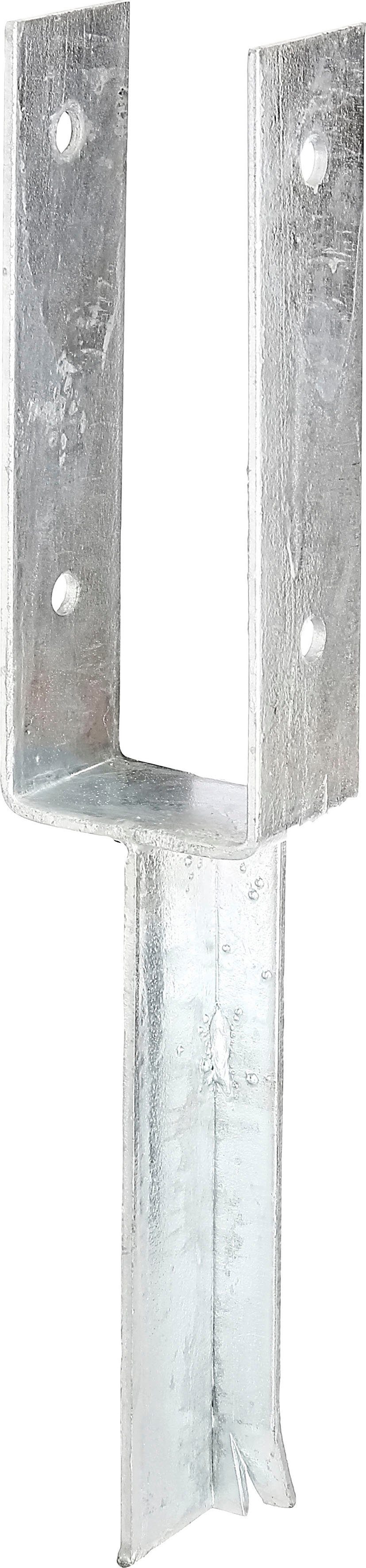Alberts U-Pfostenträger, zum Eindrehen, mm 200 71 Breite Länge Betonanker mm, lichte 3-St), (Set, feuerverzinkt