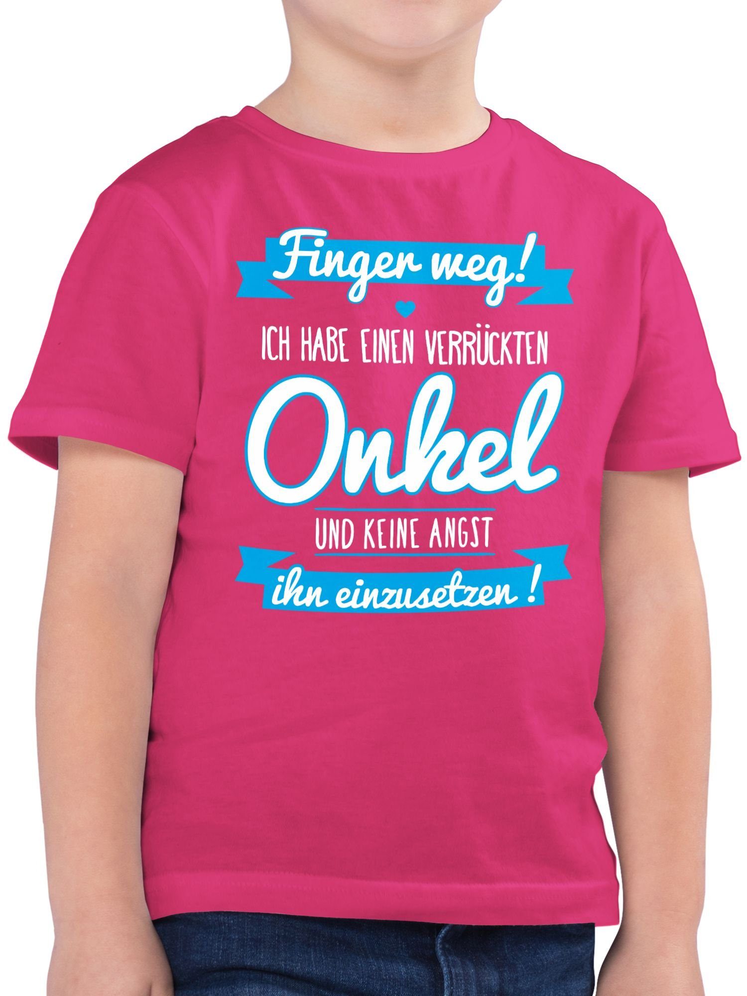 Kleinkind Ich Sprüche 2 - Fuchsia Onkel Kinder Baby T-Shirt Geschenk habe einen verrückten Shirtracer Statement