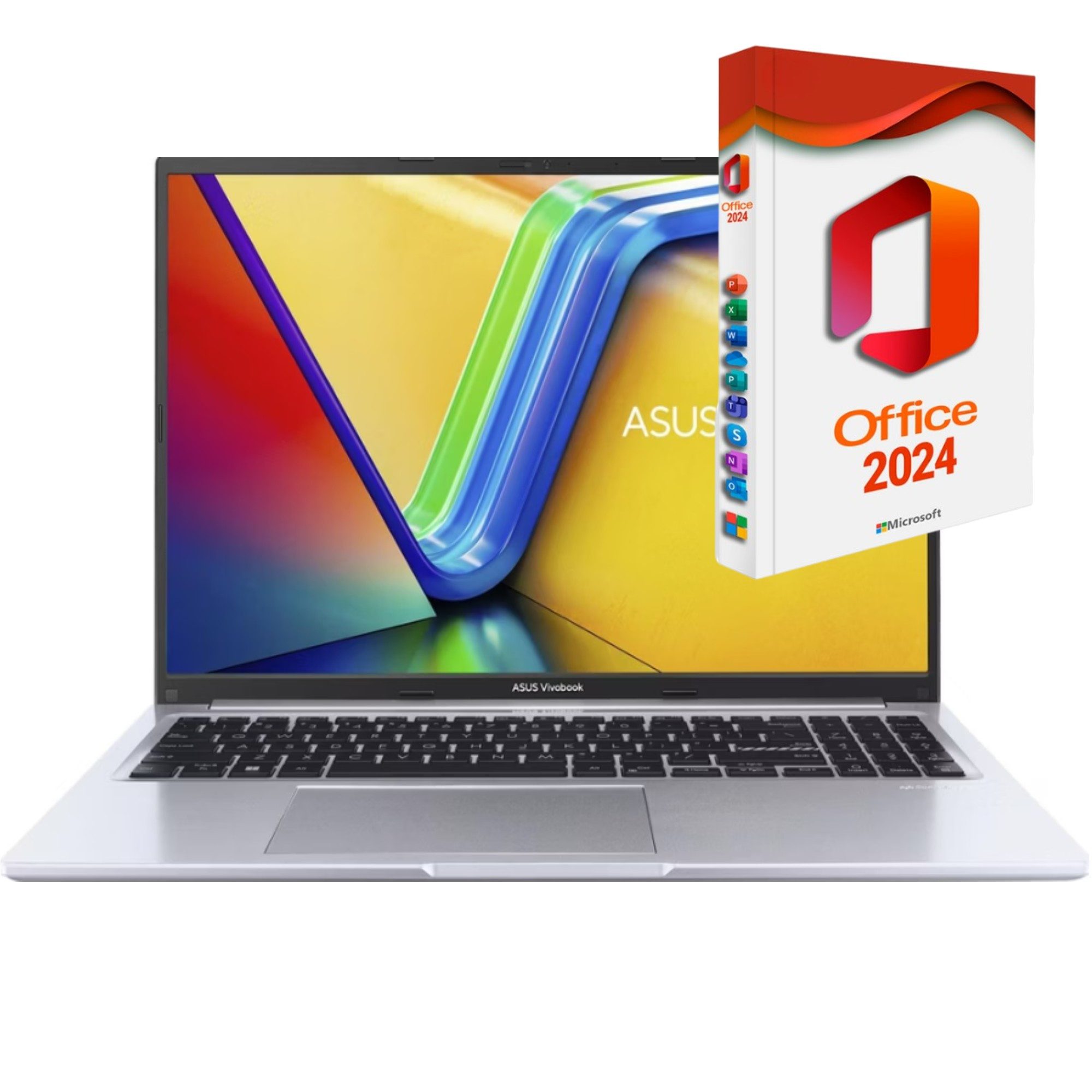 Asus Vivobook 16 - Ryzen 5, Business-Notebook (40,64 cm/16 Zoll, AMD Ryzen 5 150, AMD Radeon Graphics, 8 GB, 256 GB SSD, Windows 11 Pro, MS Office 2024 Pro)