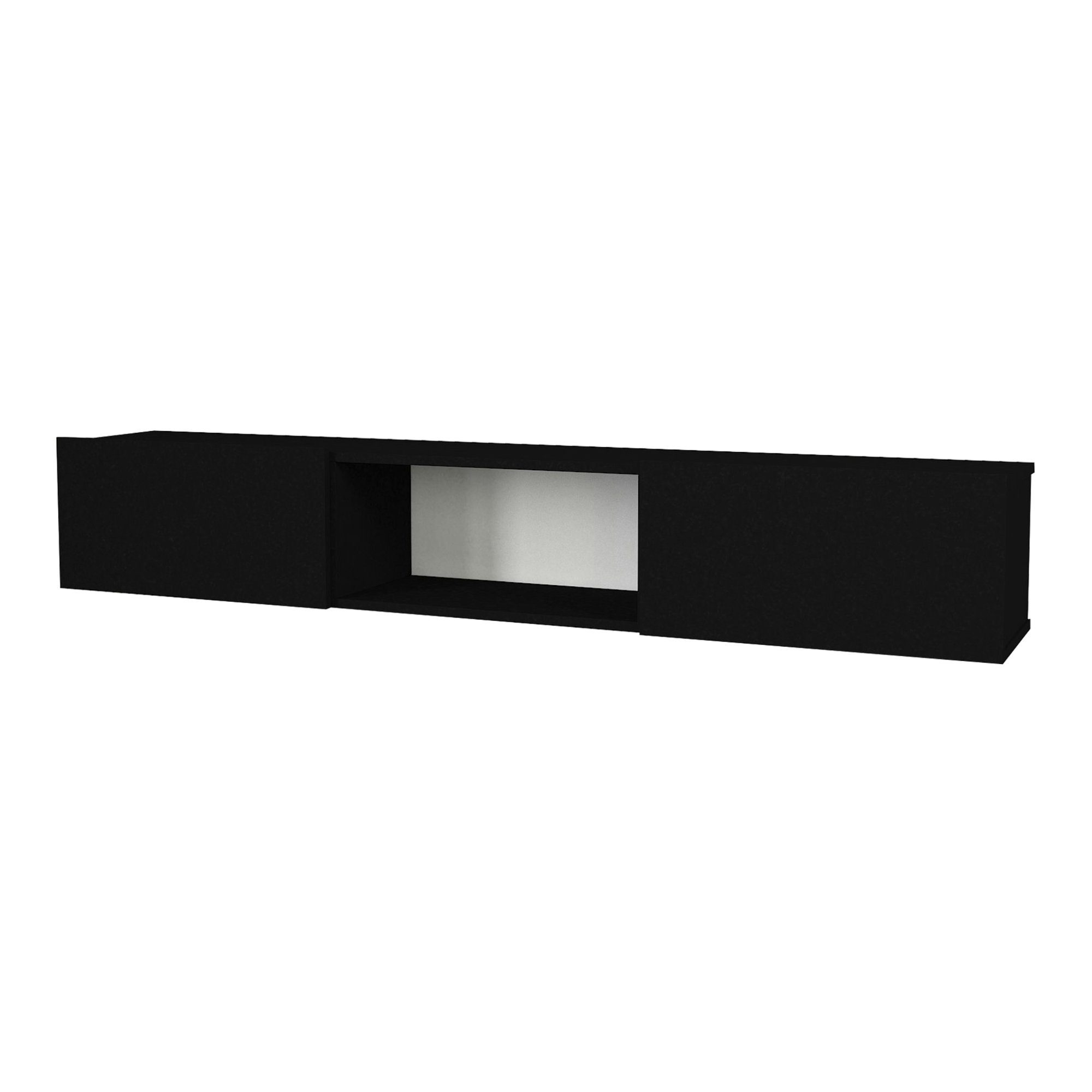 en.casa Lowboard, »Paltamo« Fernsehschrank 180x31x29,5cm Schwarz günstig online kaufen