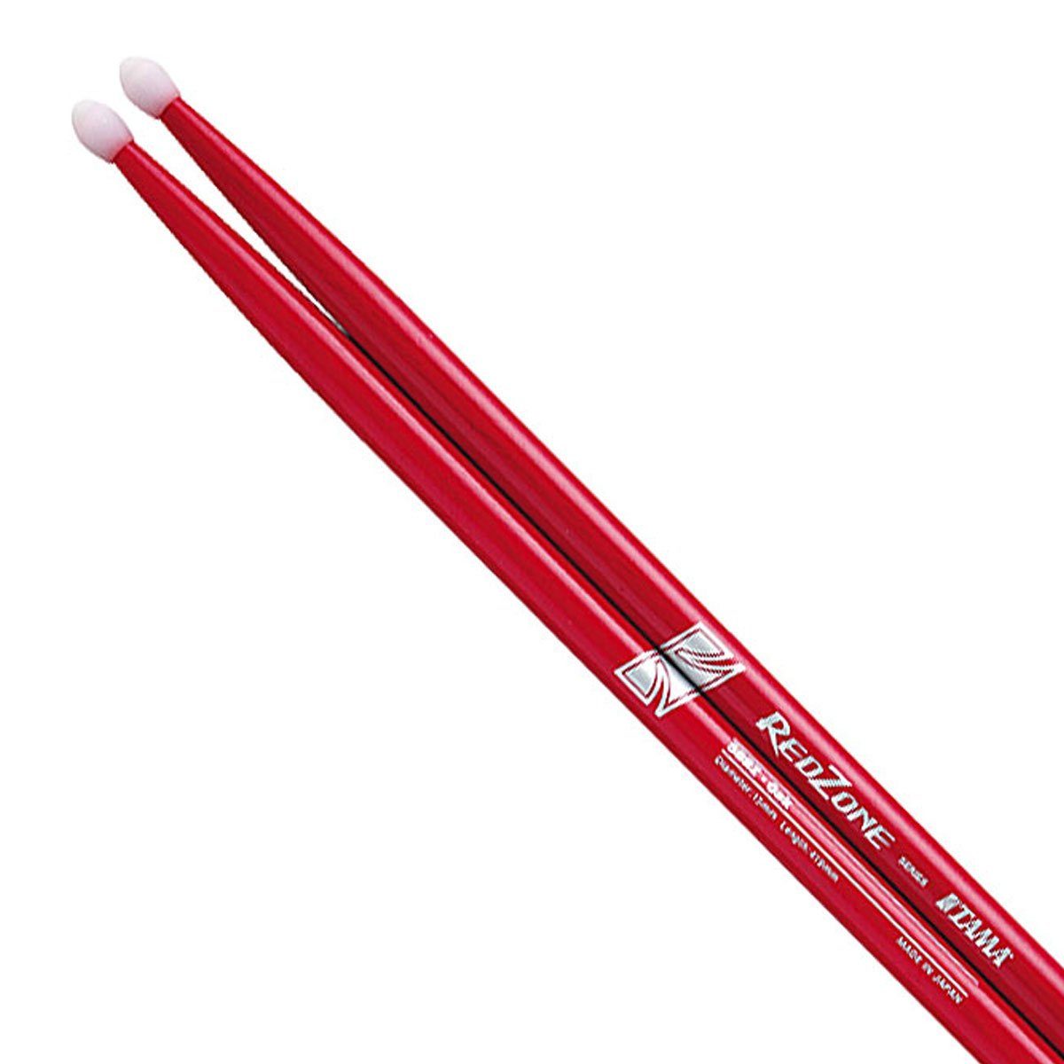 Tama Drumsticks Tama Schlagzeugstöcke 5B RedZone H5BRZ (1 Paar), Kunststoff-Tips