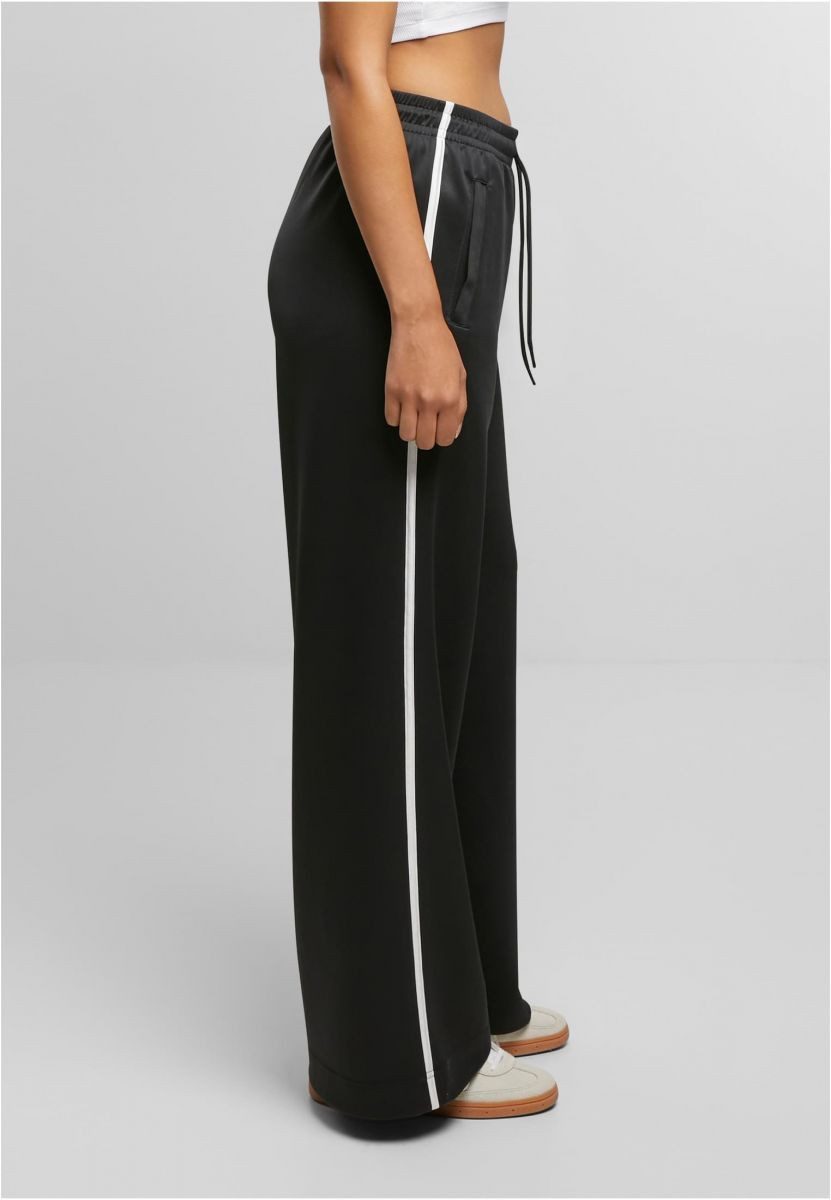 URBAN CLASSICS Trainingshose Ladies Wide Leg Track Pants Trainingshose Damen