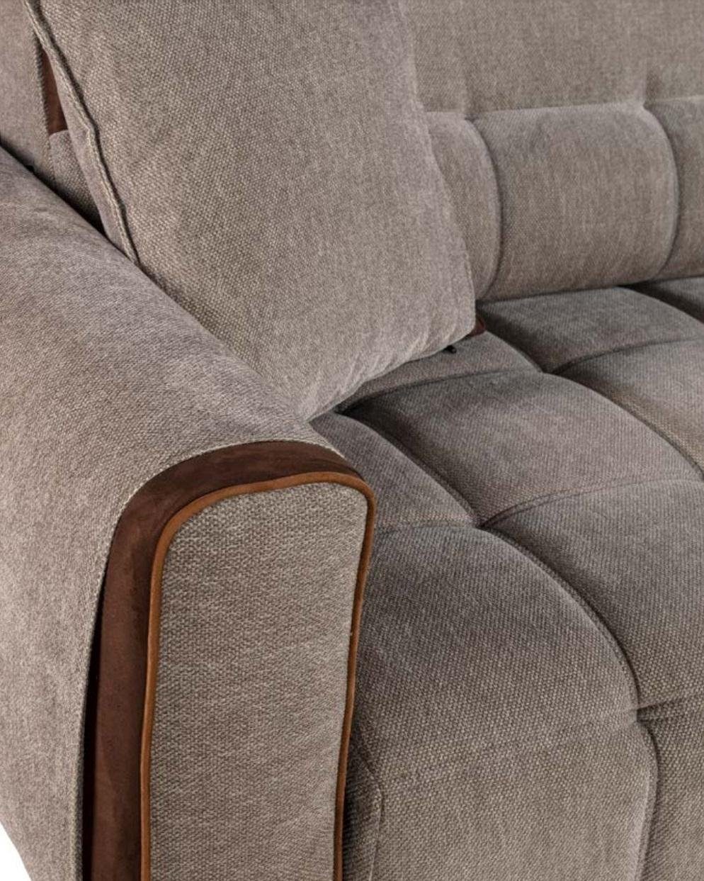 3 Moderne Europe Couch in Sofas Textil Garnitur, JVmoebel Made Sofa Sitz Sofa Polster