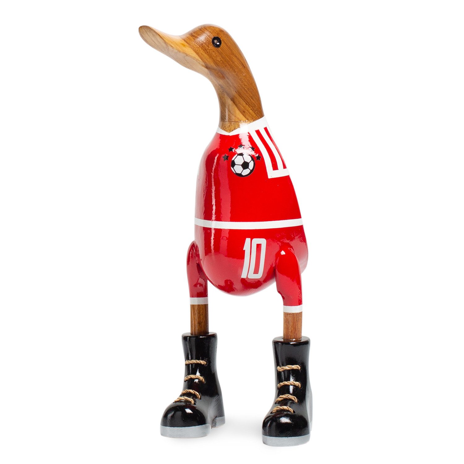 Rikmani Dekofigur Holzfigur Ente Stiefel - günstig online kaufen