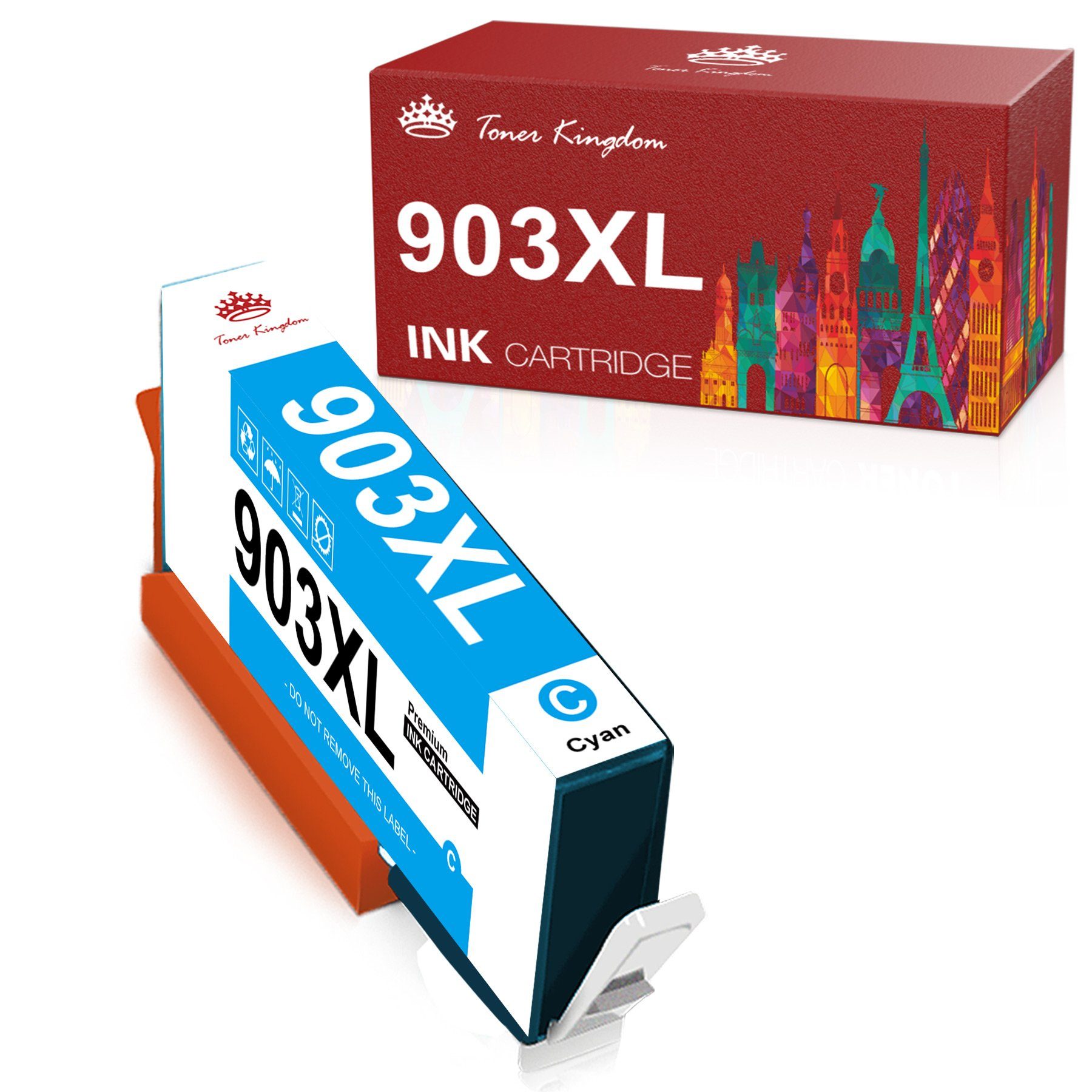 903XL Pro für Cyan Officejet 6960 XL 903 HP 6950 6970 Kingdom Toner Tintenpatrone