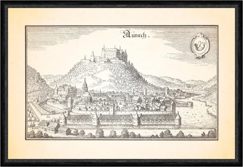 Kunstdruck Aurach Bad Urach Residenzschloß Stiftskirche Zeughaus Schwaben Faks_Me