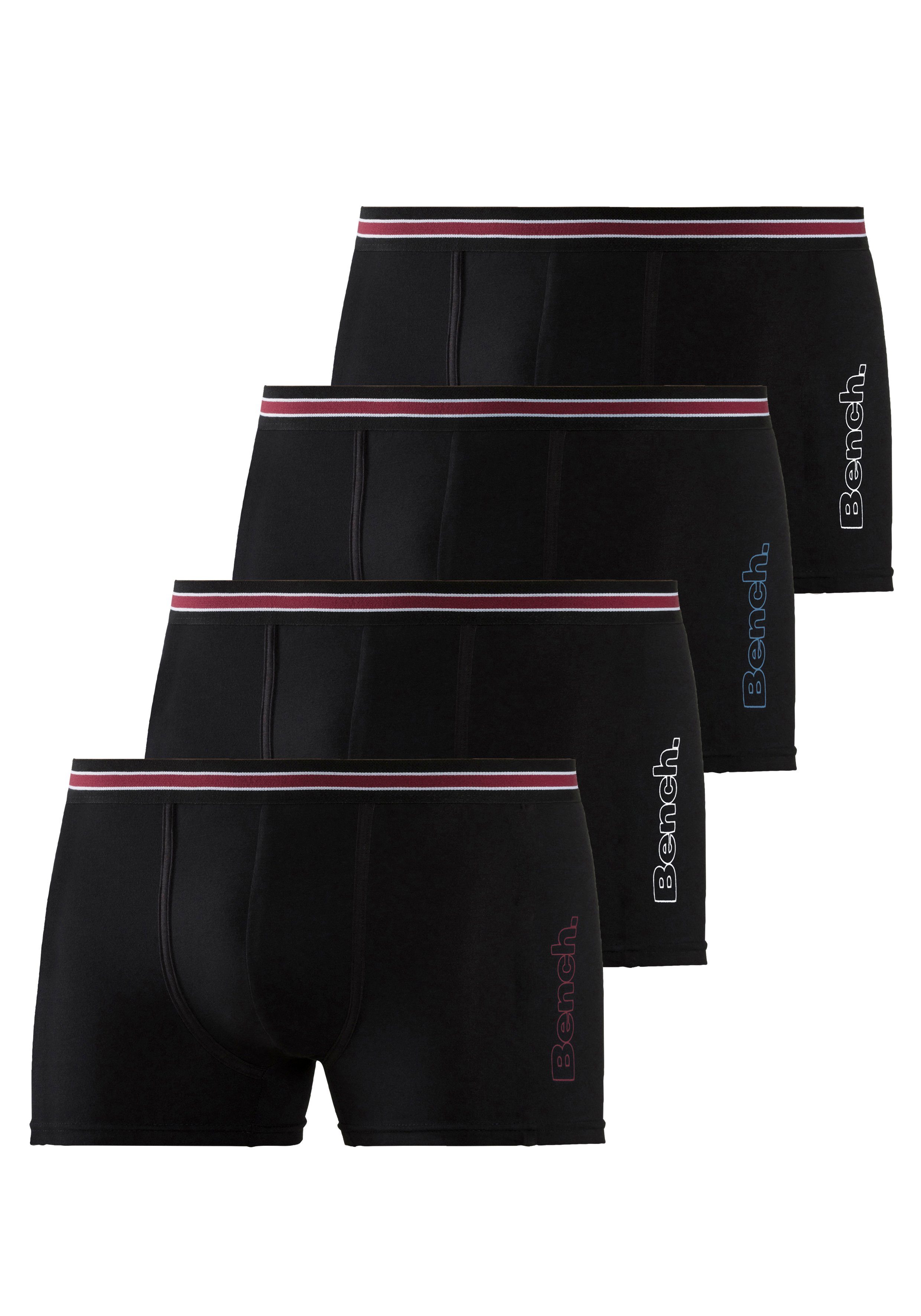 Bench. Boxer Boxershorts für Herren (Packung, 4-St) Unterhosen mit seitlich günstig online kaufen