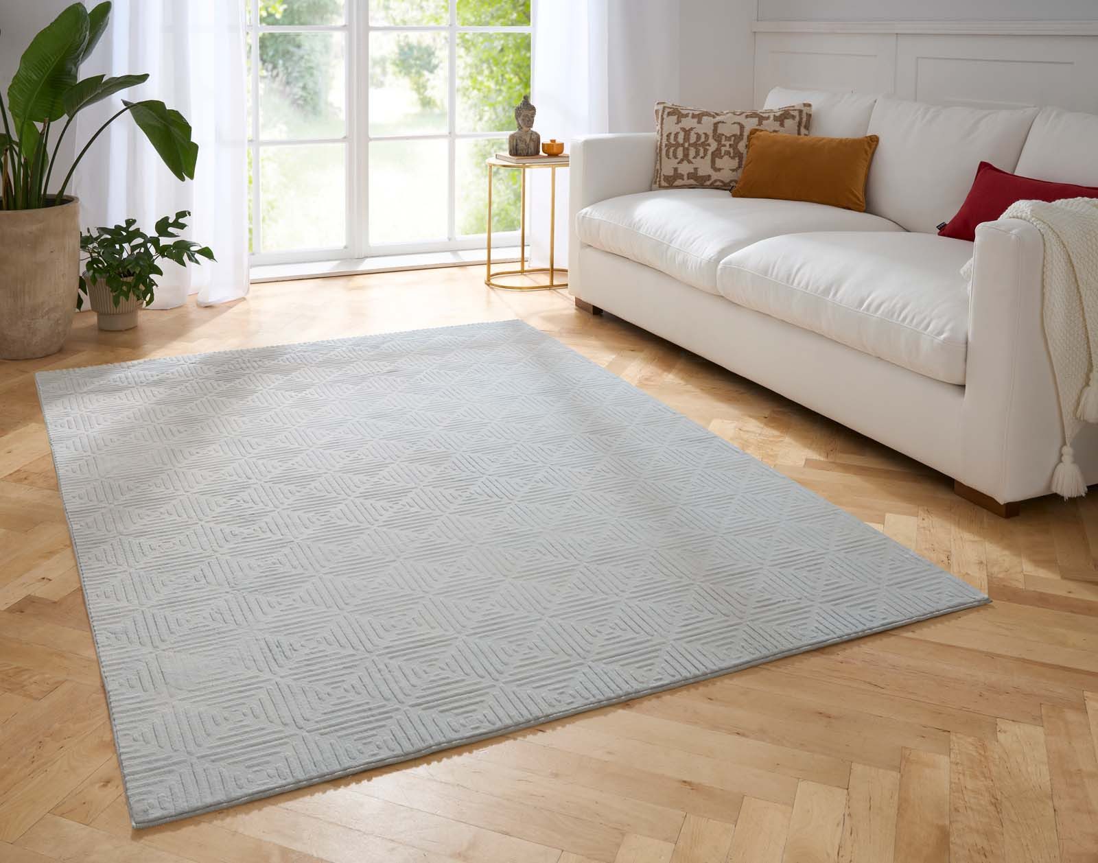 TaraCarpet Teppich Taipe-Piastrella Hasenfell extra weich günstig online kaufen