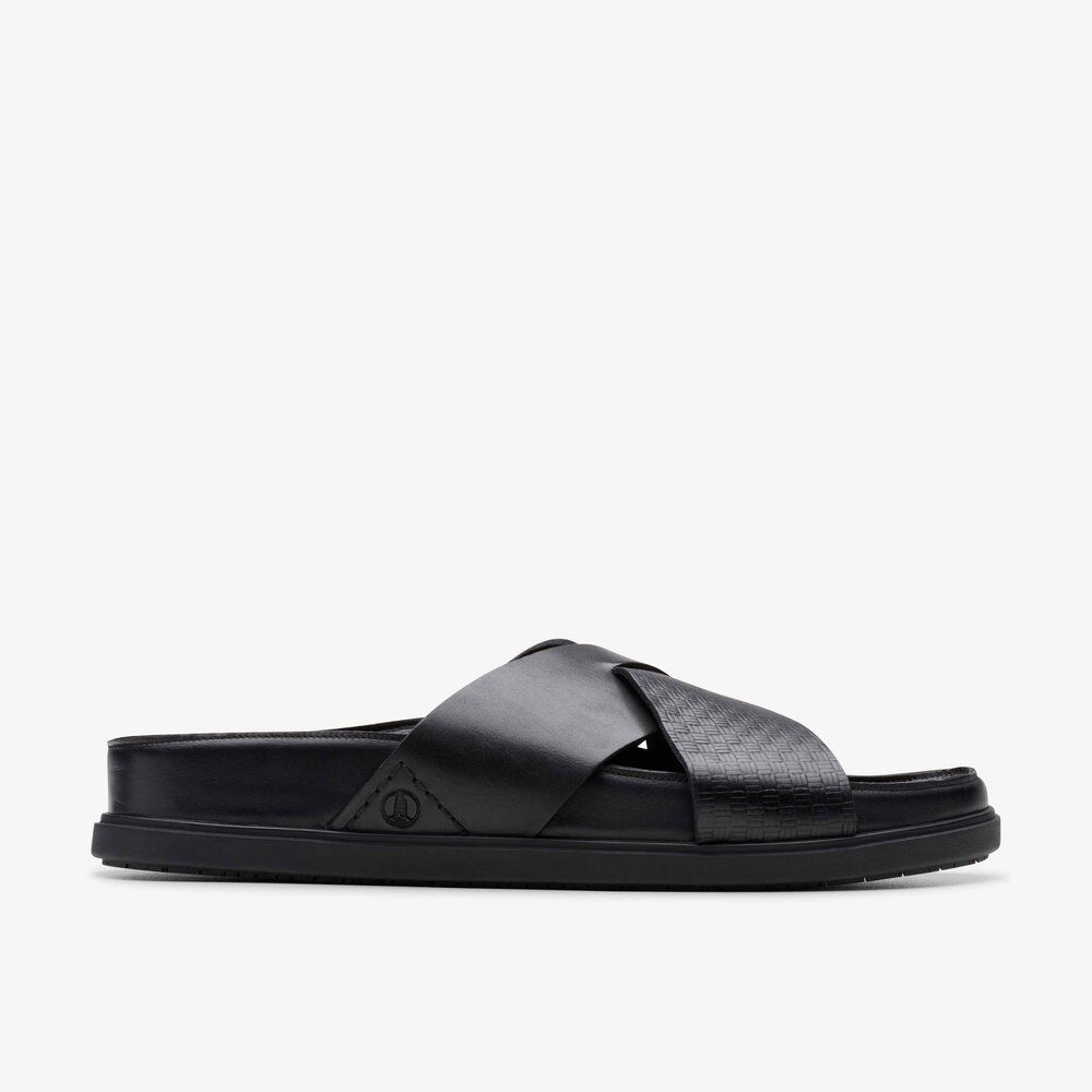 Clarks Clarks - Torford Cross Black Leather - Schwarz Pantolette