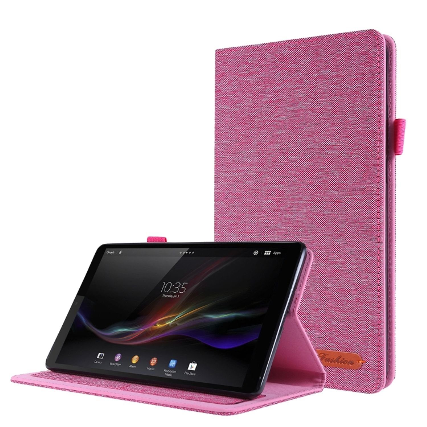 König Design Tablet-Hülle Lenovo Tab M8, Tablet-Hülle für Lenovo Tab M8 - Schutztasche Wallet Cover 360 Case Etuis - Rosa