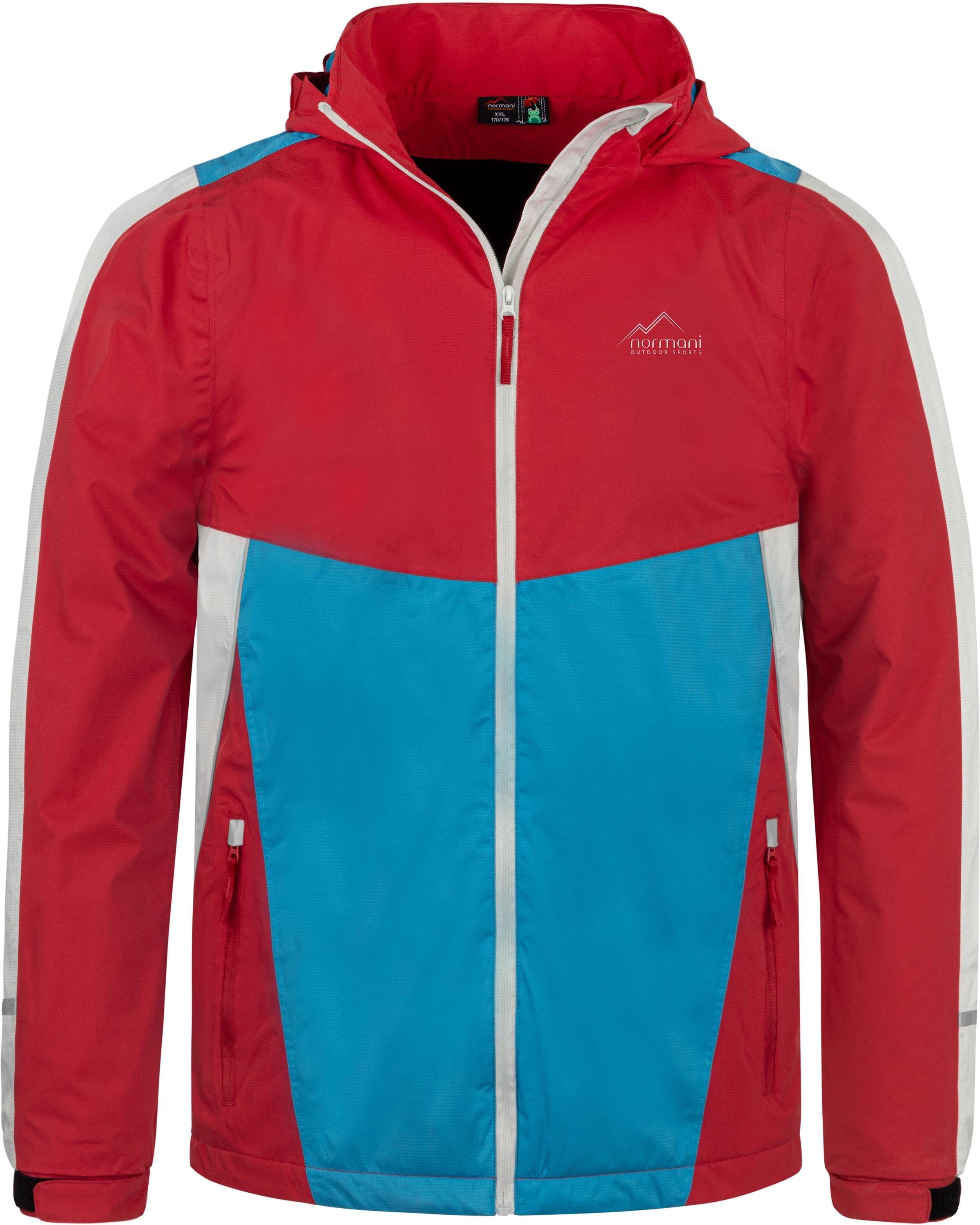 normani Regenjacke Kinder Regenjacke Puyallup Wasserdichte Sommerjacke, ungefütterte Outdoorjacke mit Reflektoren