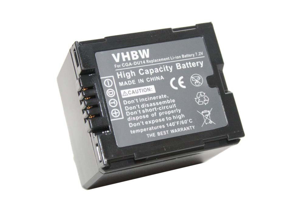 vhbw passend für Panasonic VDR-D100, VDR-D150, VDR-D160, VDR-D220, Kamera-Akku 1100 mAh
