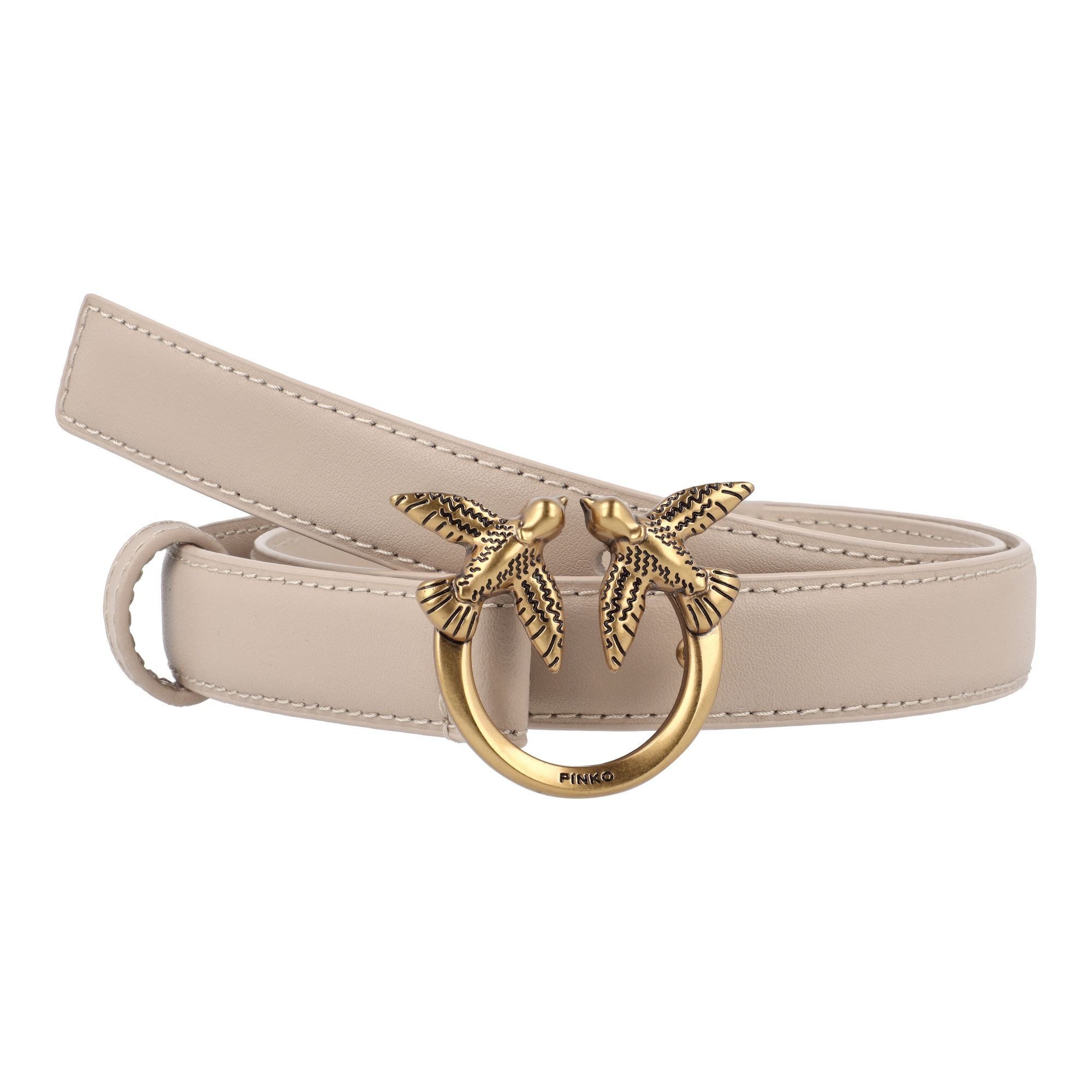 PINKO Ledergürtel Love Berry Koppelverschluss günstig online kaufen