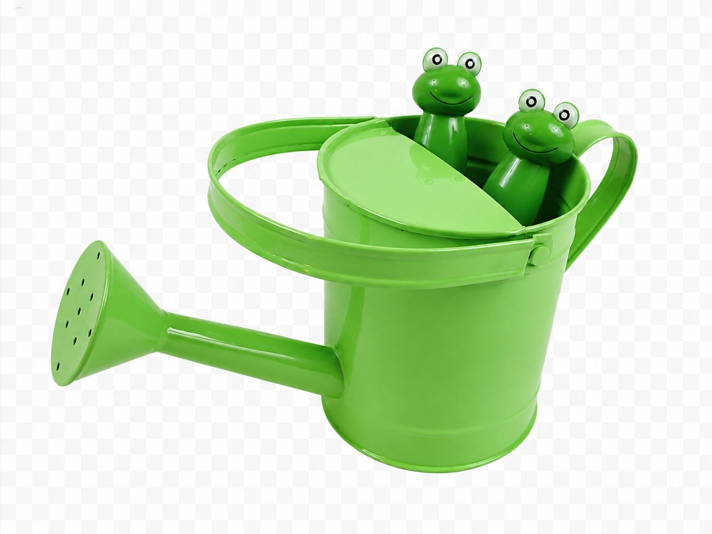 sesua Spielzeug-Gartenset Kinder Gartenset mit Gießkanne aus Metall Schüppe 3 teilig, (3-tlg)