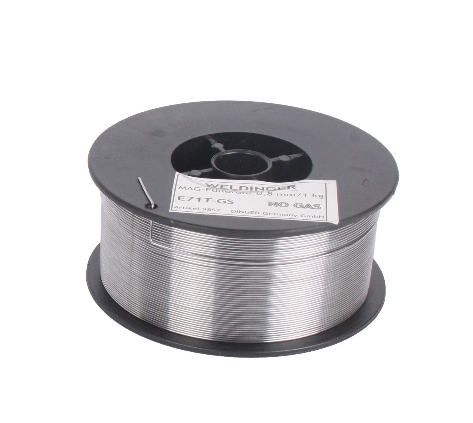 WELDINGER Schweißdraht 2 Rollen Fülldraht D100 0,8 mm (MIG/MAG-Schweißdraht NoGas), (Packung, 2St), exzellente Schweißergebnisse