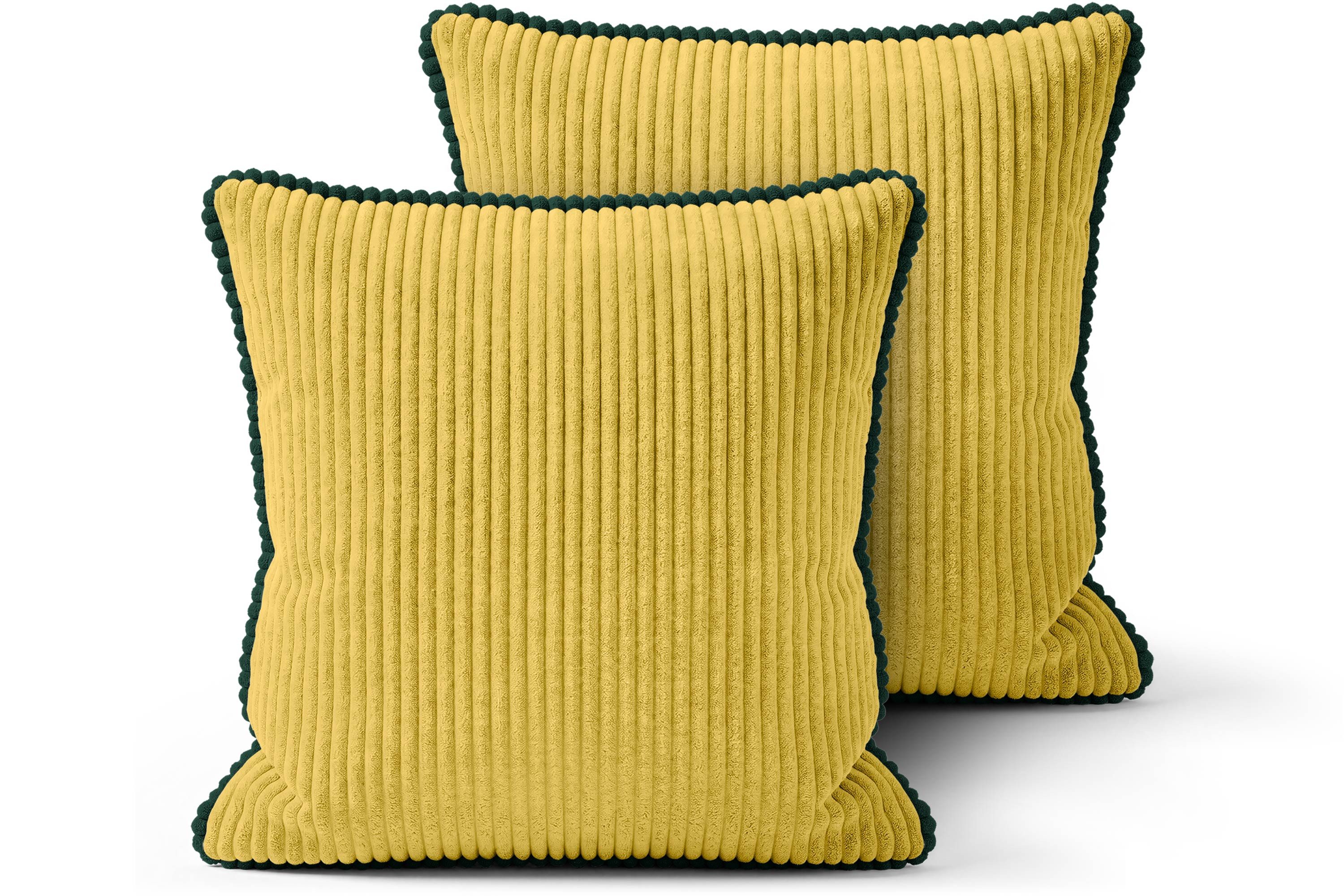 Amilian Dekokissen Sofakissen Couchkissen mit Füllung, 2er-Set, weich und formstabil