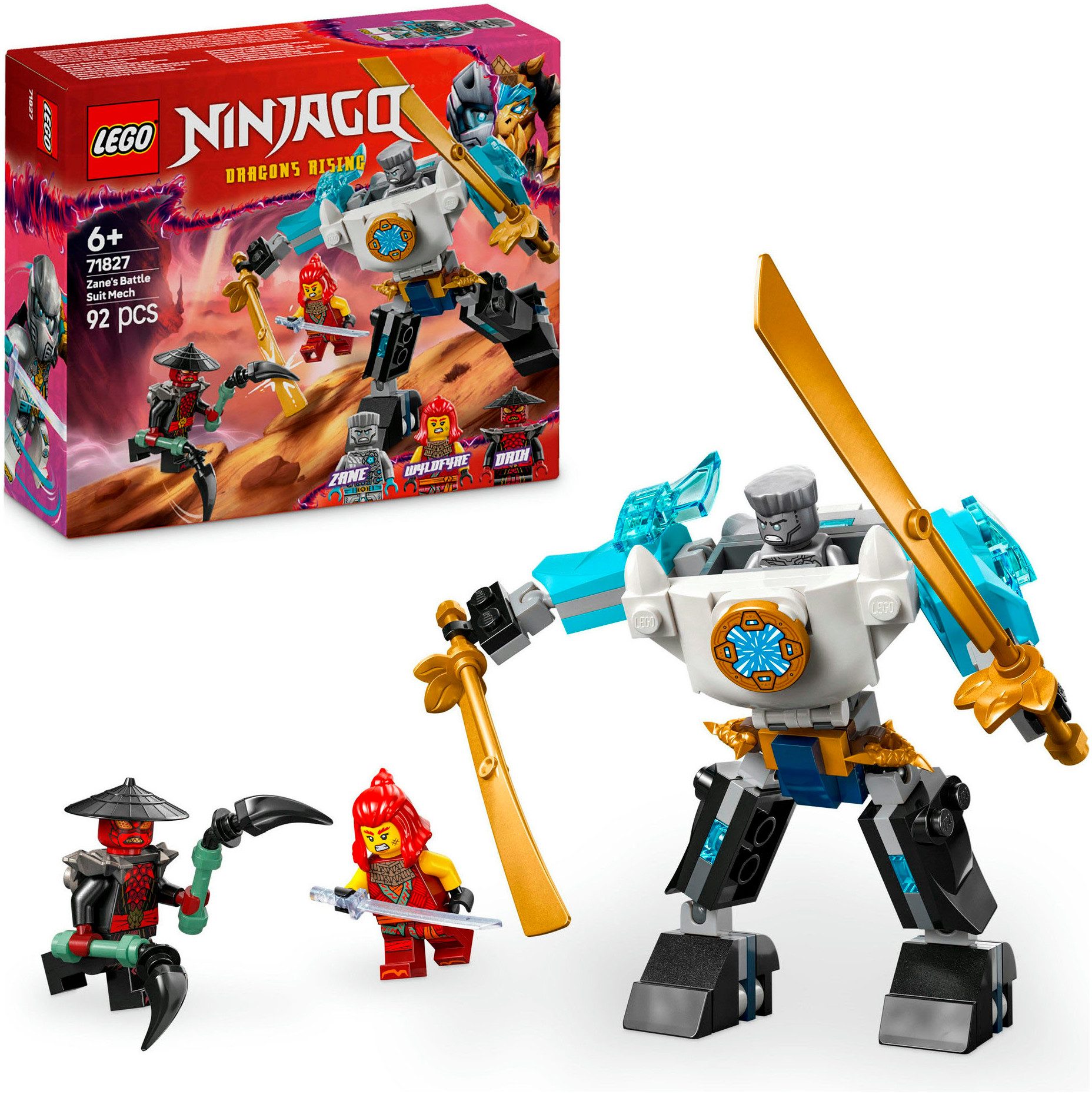LEGO® Zanes Action-Mech (71827), LEGO Ninjago Konstruktionsspielsteine, (92 günstig online kaufen