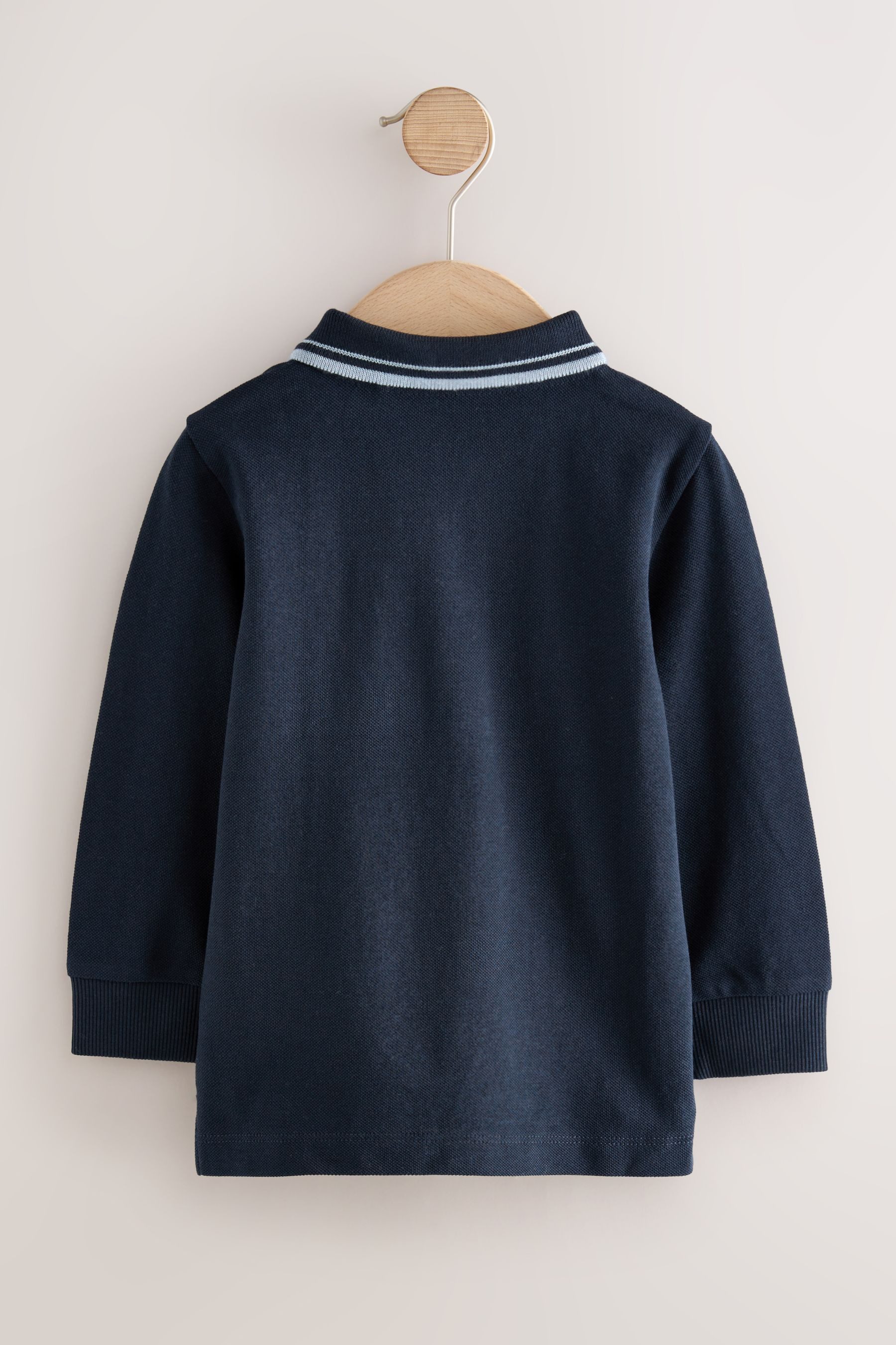 Next Langarm-Poloshirt Langärmeliges Polo-Shirt (1-tlg) günstig online kaufen