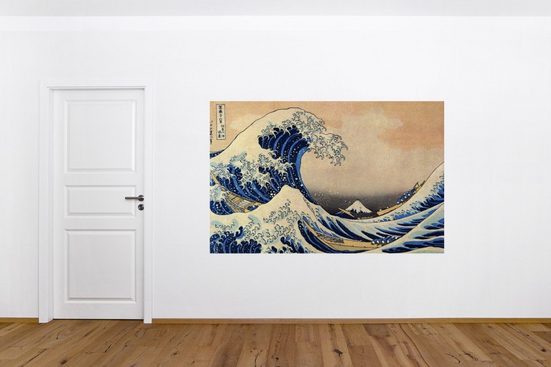 Bilderdepot24 Fototapete, Die große Welle vor Kanagawa, selbstklebendes Vinyl