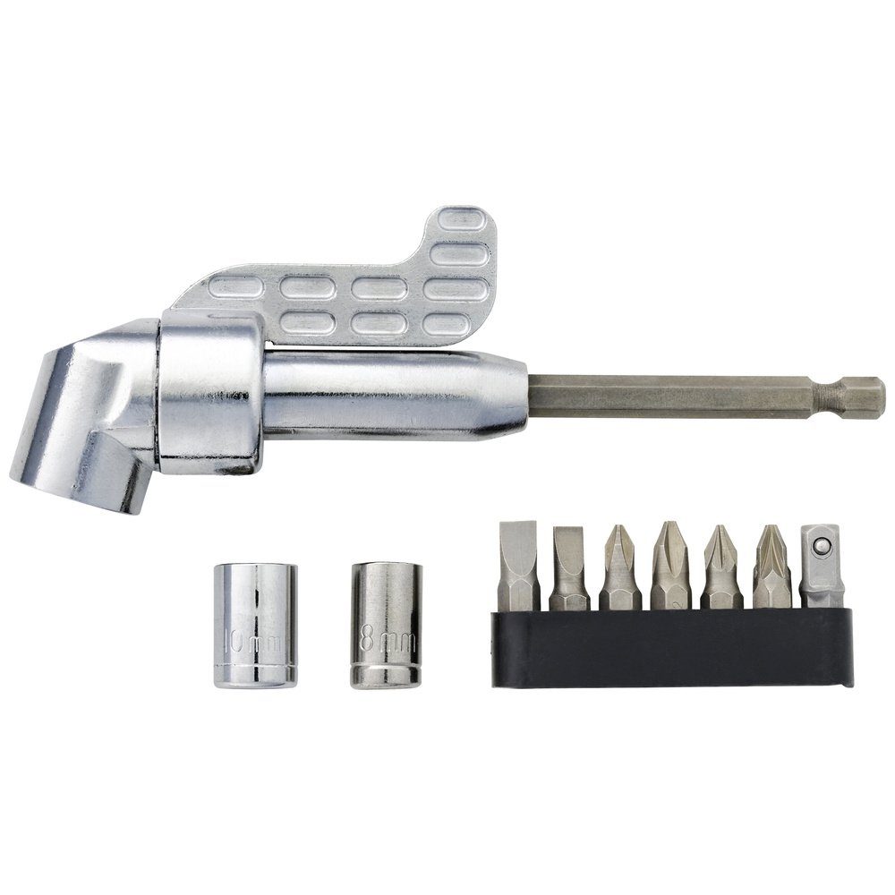 TOOLCRAFT Bithalter TOOLCRAFT 2521675 Winkelschraubervorsatz Länge 135 mm Antrieb 1/4" (6