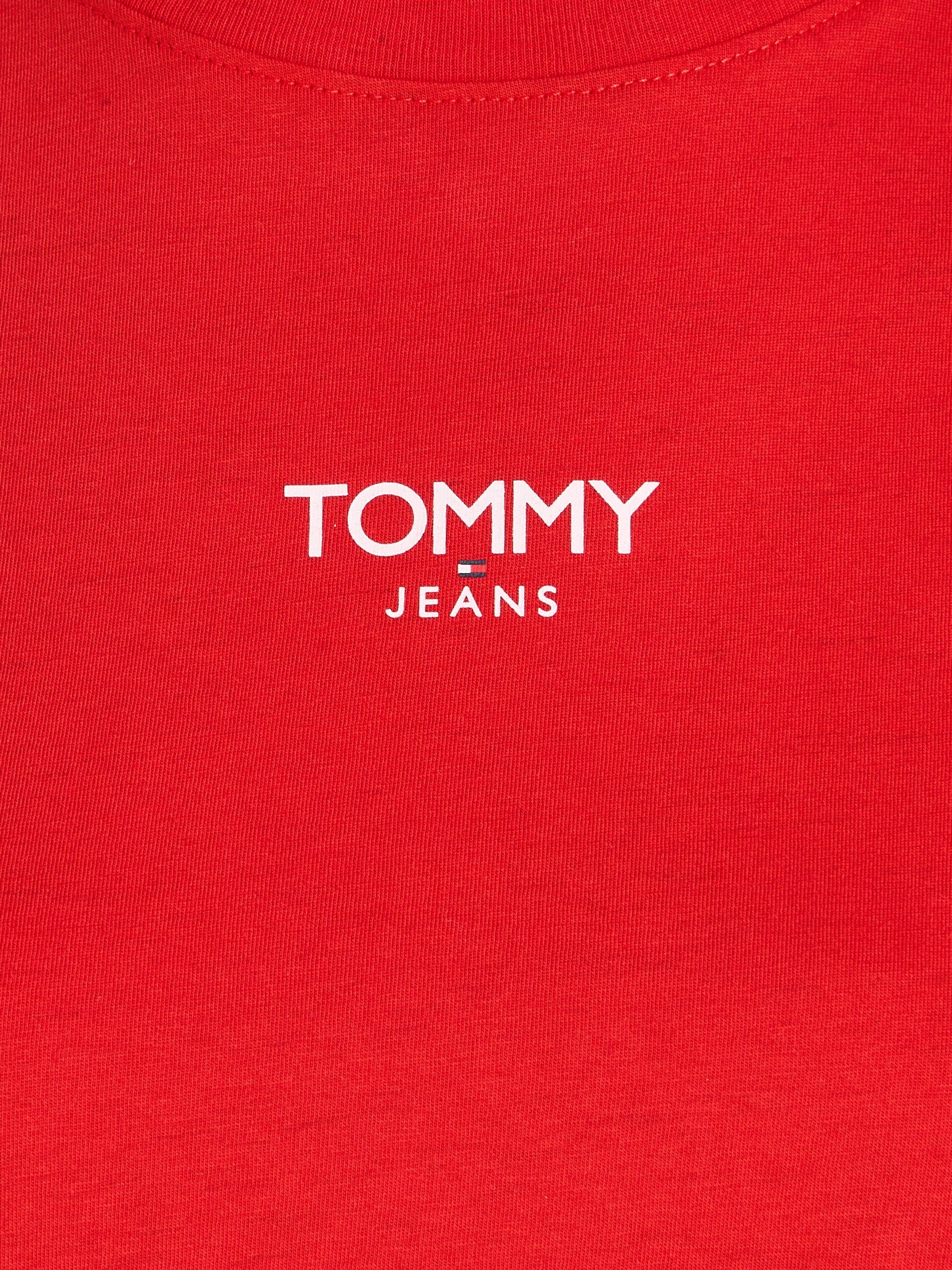 Tommy Jeans SS Jeans Logo T-Shirt mit ESSENTIAL 1 Crimson Deep BBY TJW Tommy LOGO